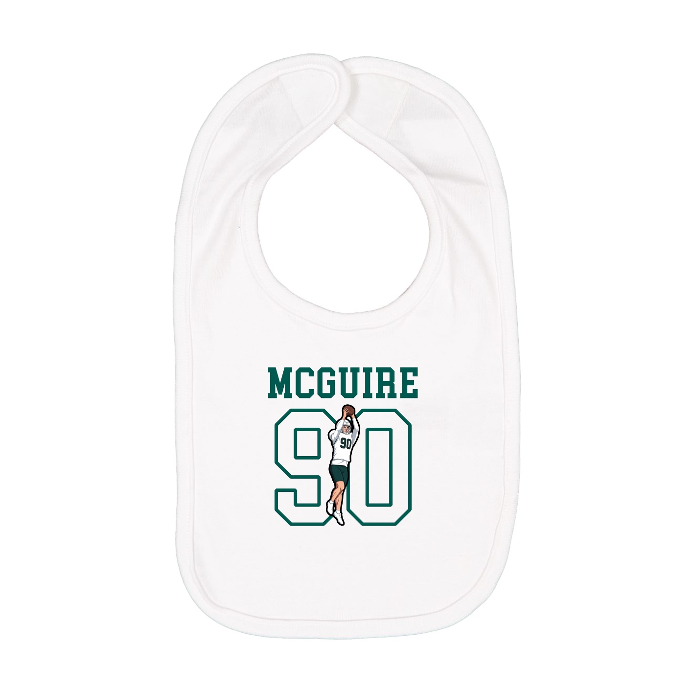 Infant Bib — Shirsey in White