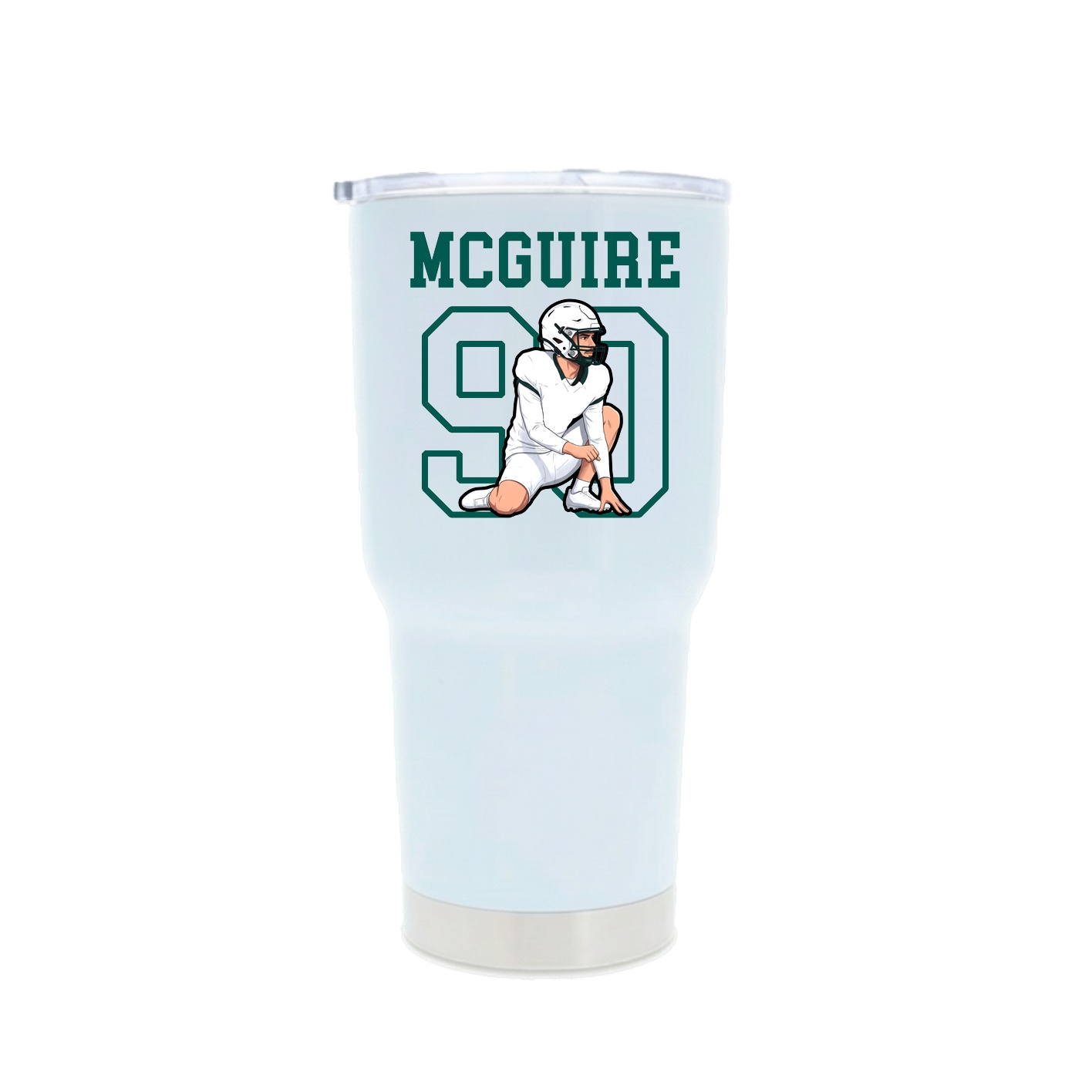 30oz Stainless Steel Tumbler — Shirsey in White