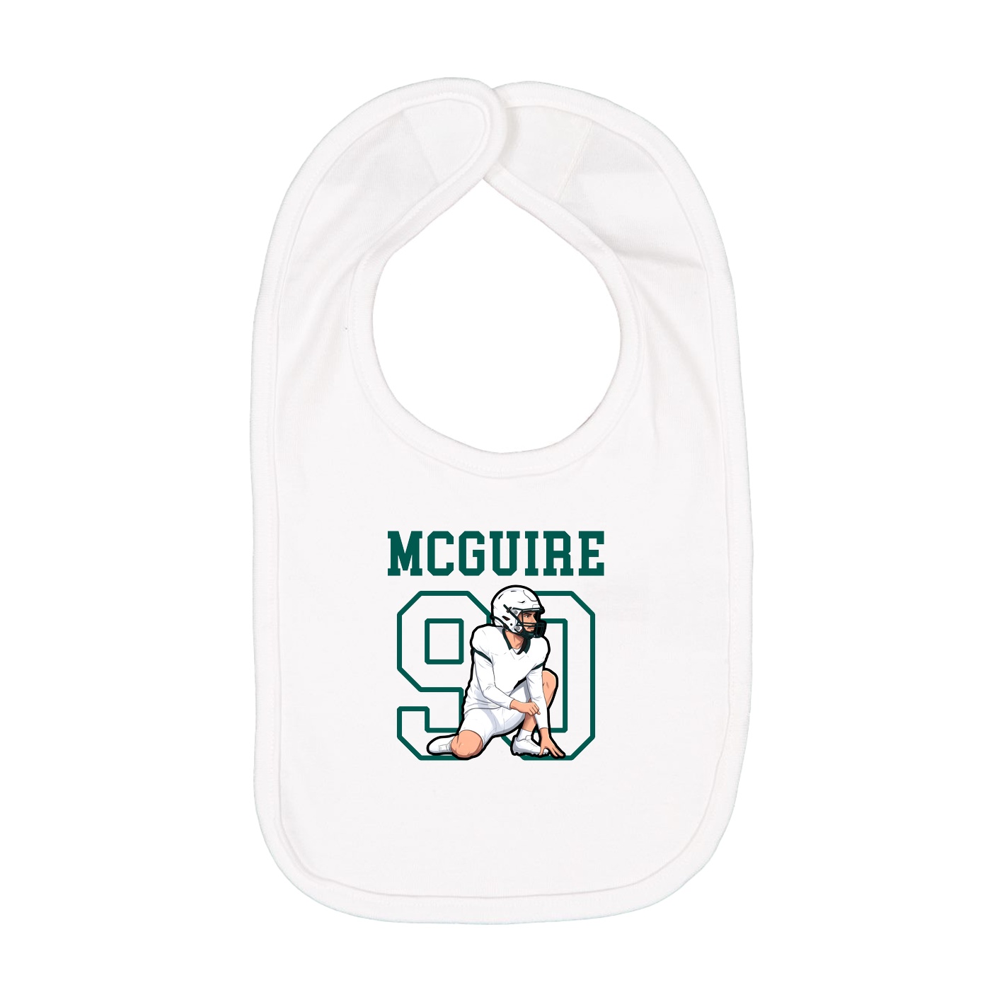 Infant Bib — Shirsey in White