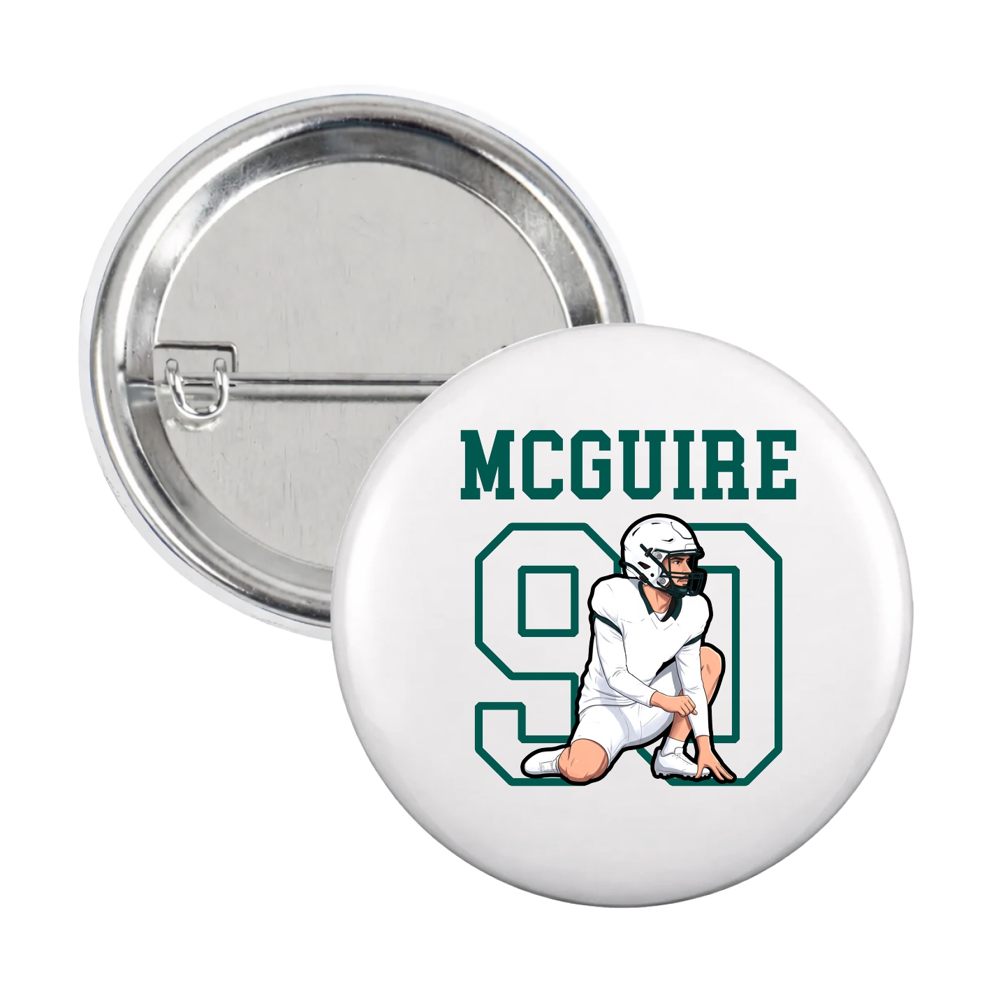 Game Day Button — Shirsey in White