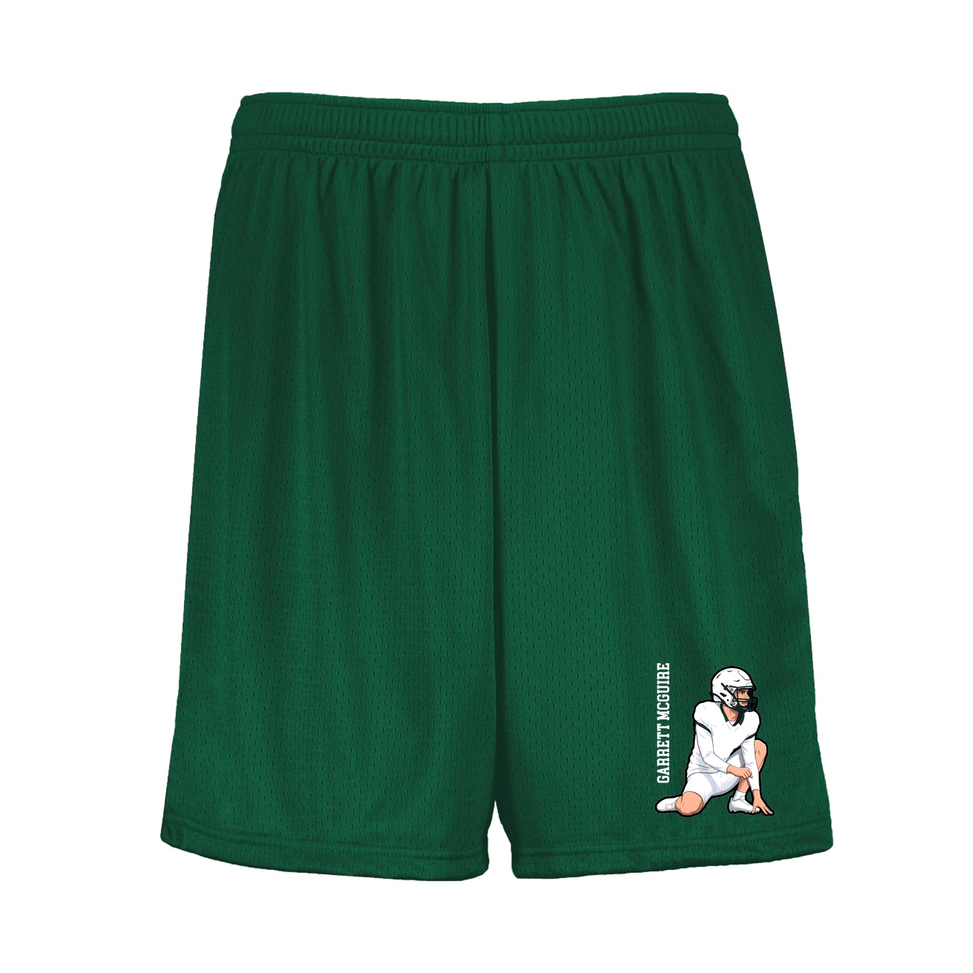 Shorts — Name Vertical in Green