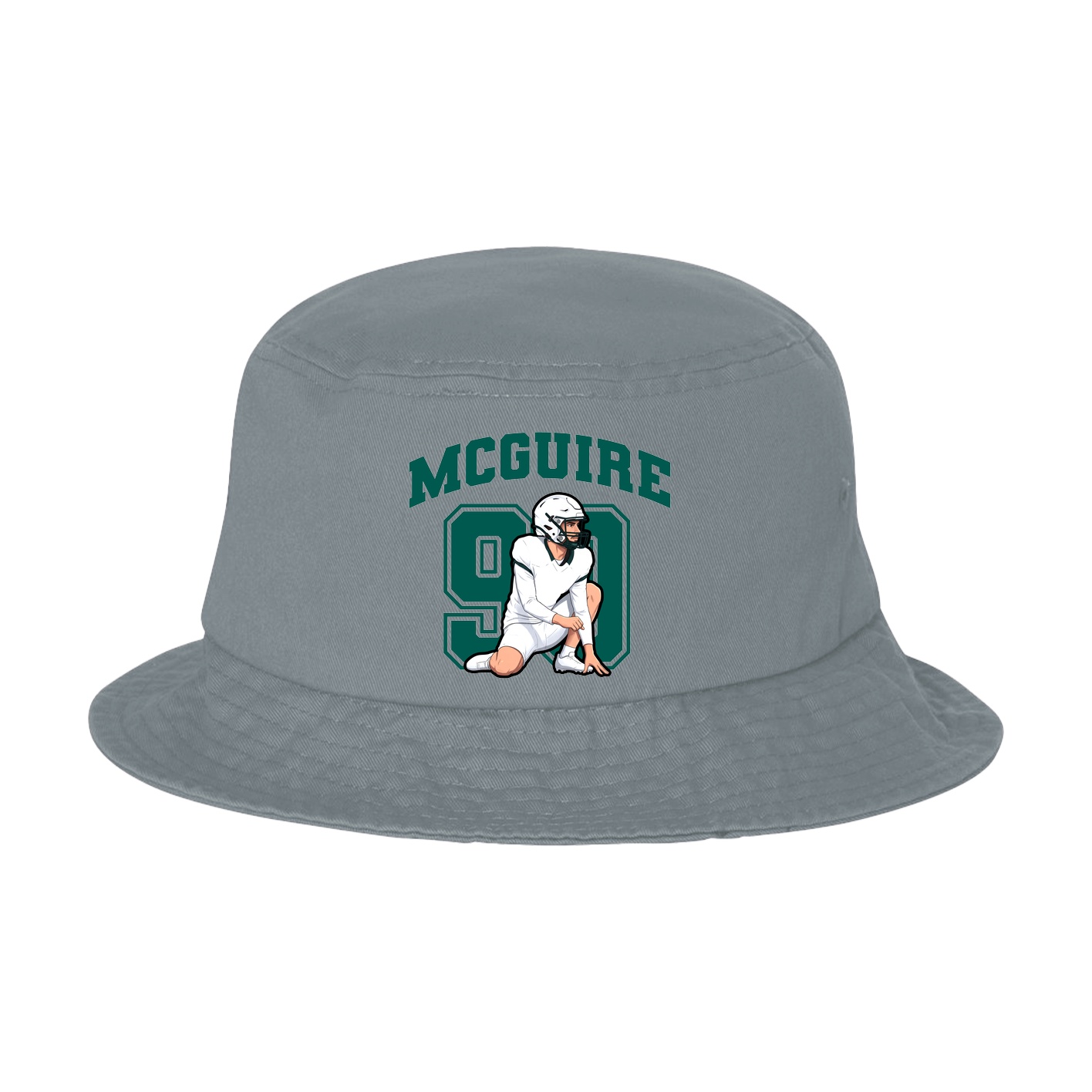 Bucket Cap — Number in Grey