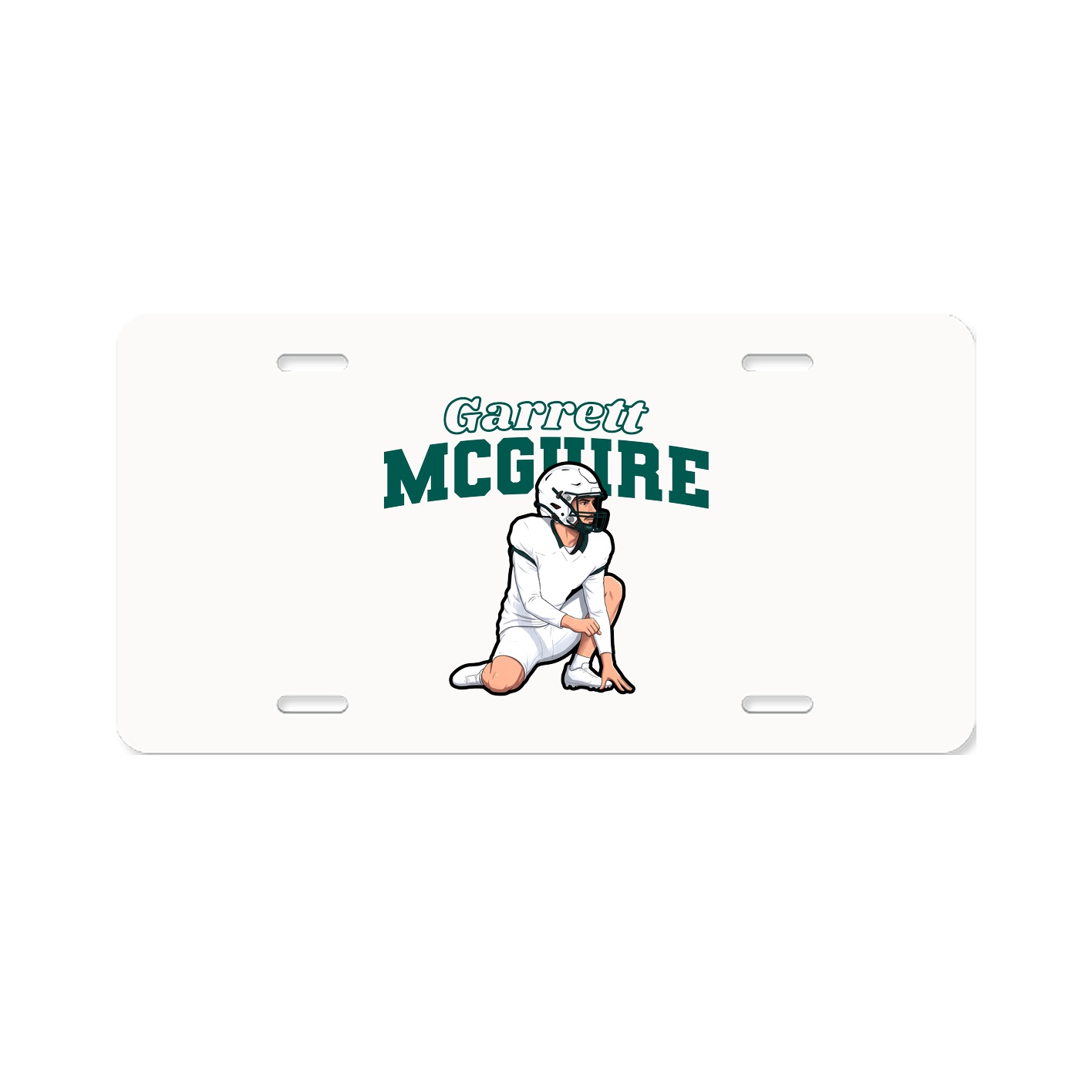 License Plate — Name Arch in Classic