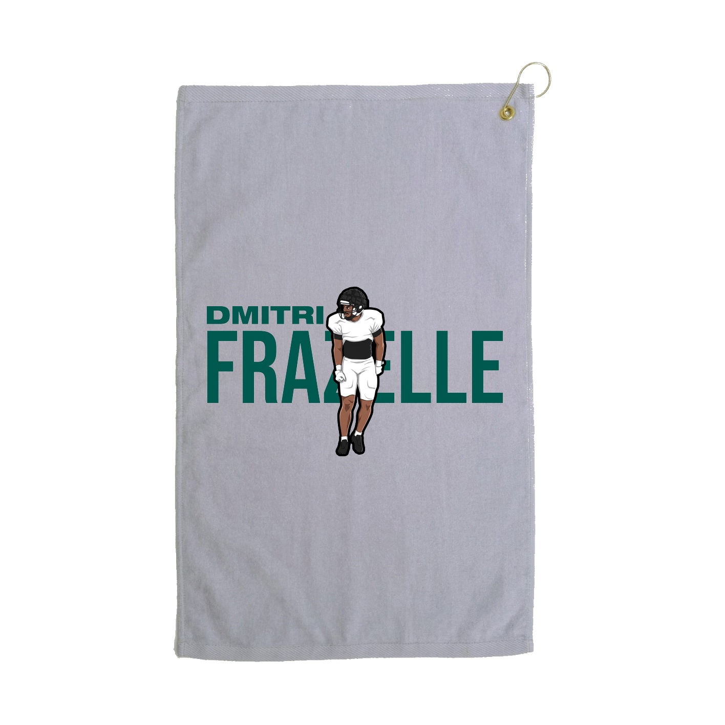 Golf Towel — Player Name in Grey
