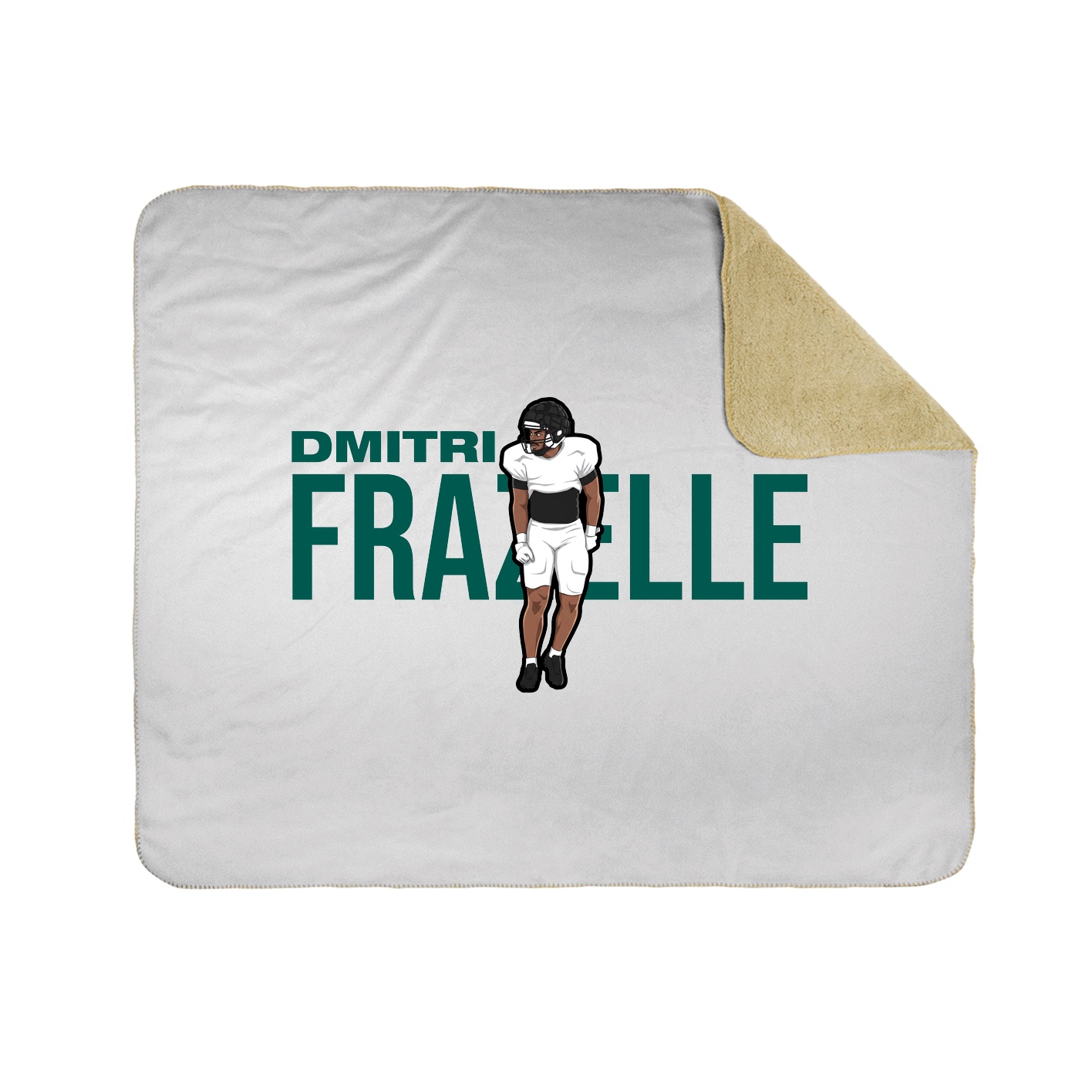 Throw Blanket — Player Name in White
