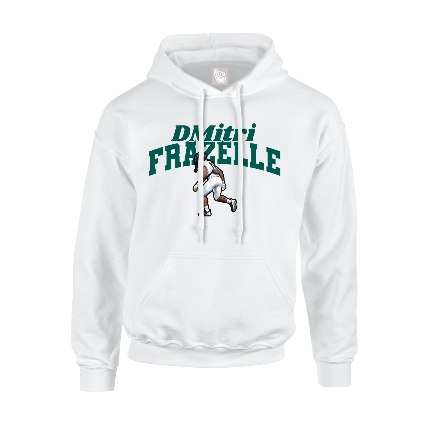 Hoodie — Signature Arch in White