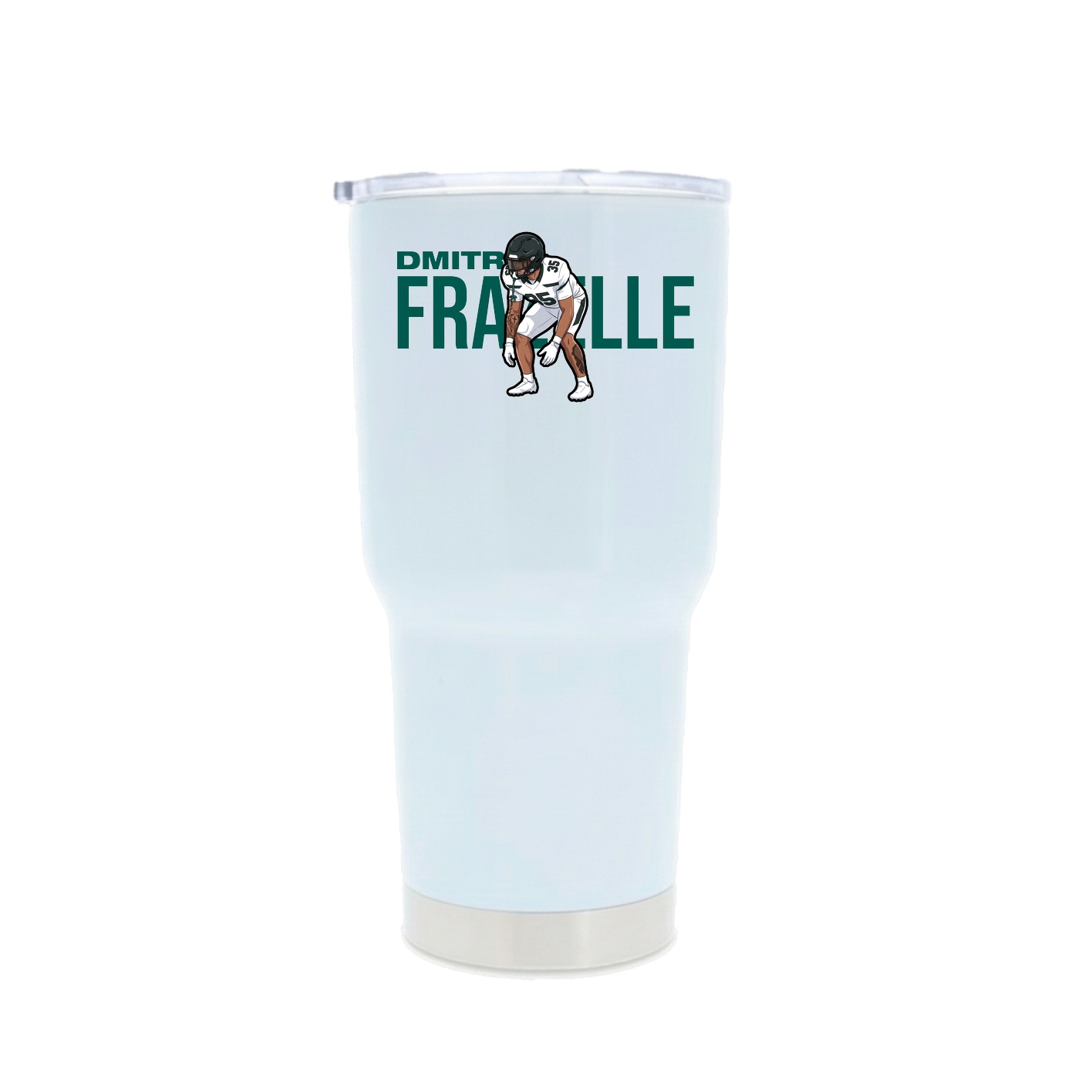 30oz Stainless Steel Tumbler — Player Name in White