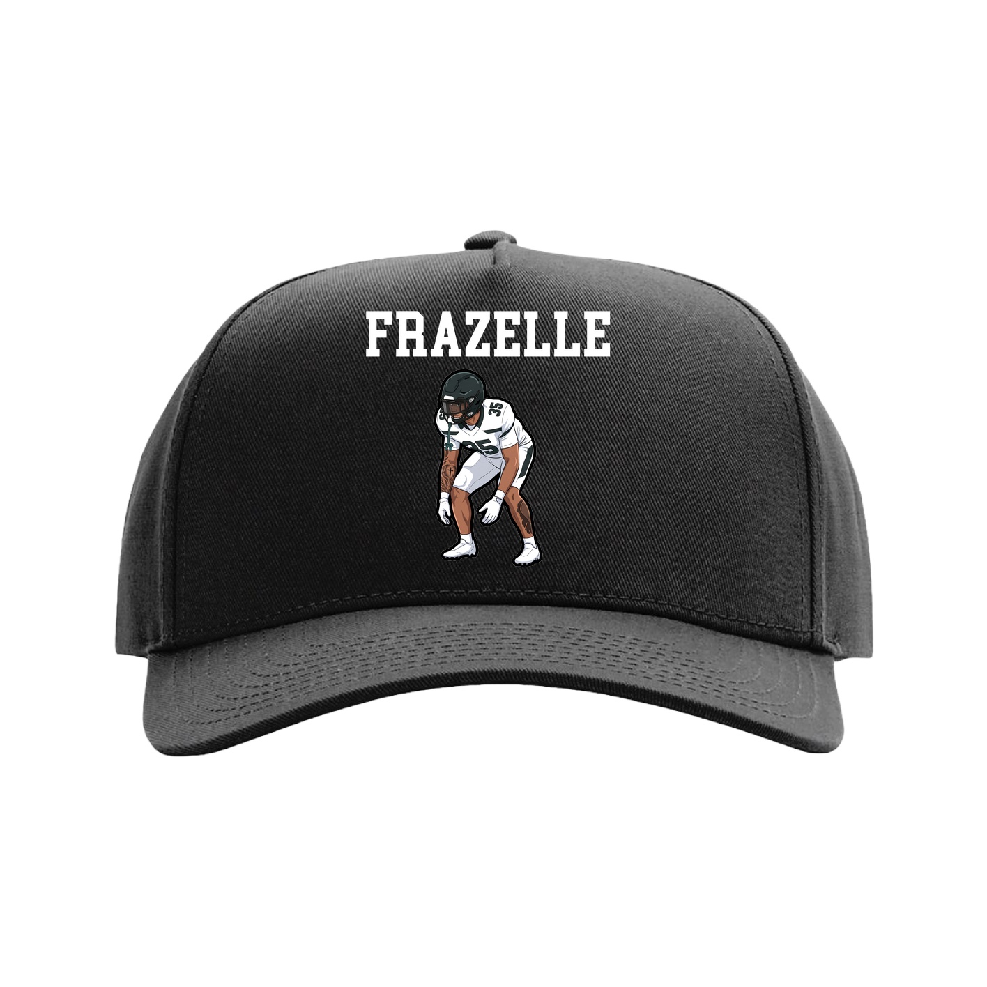 Full Fabric Five-Panel Champ Cap — Shirsey in Black