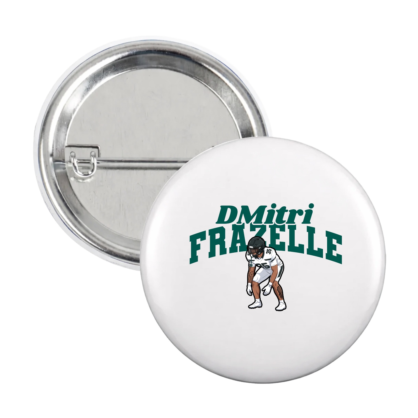 Game Day Button — Signature Arch in White