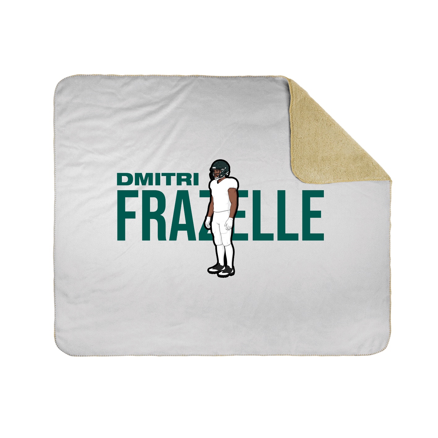 Throw Blanket — Player Name in White
