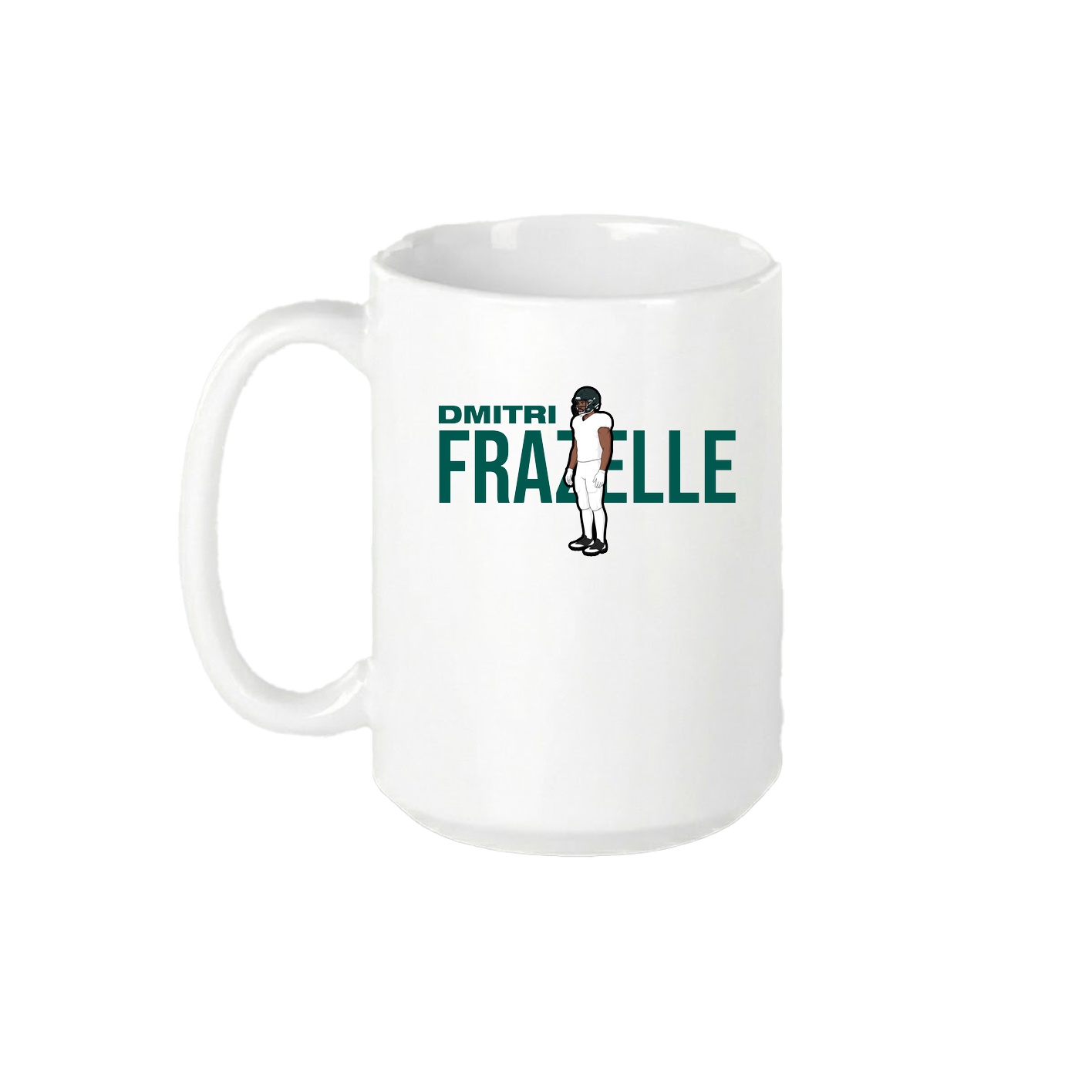 15oz Coffee Mug — Player Name in White