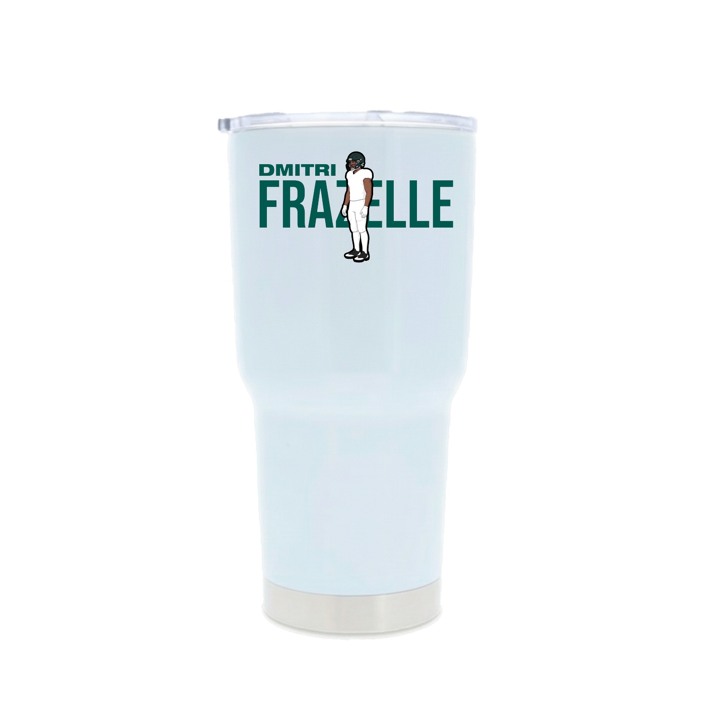 30oz Stainless Steel Tumbler — Player Name in White