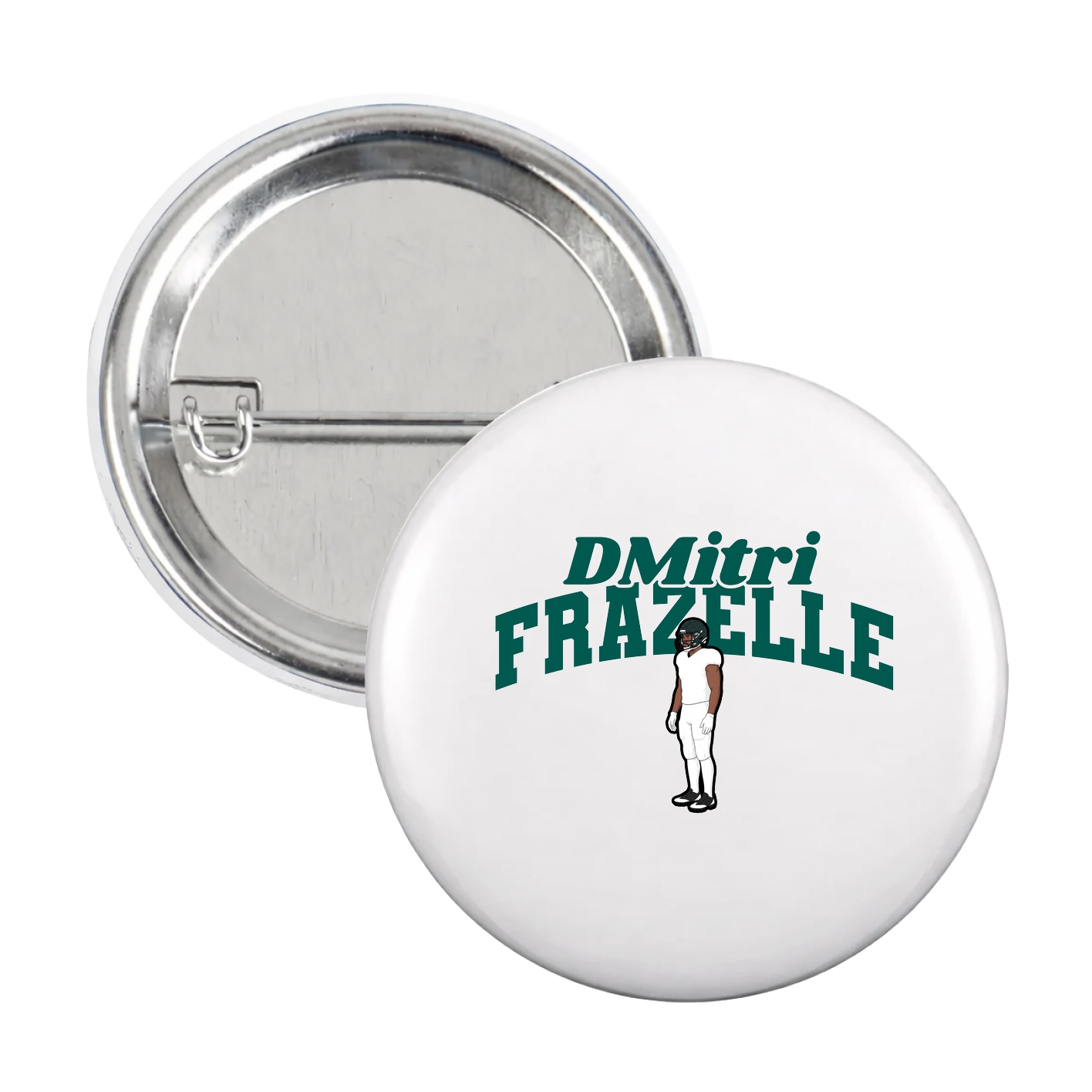 Game Day Button — Signature Arch in White