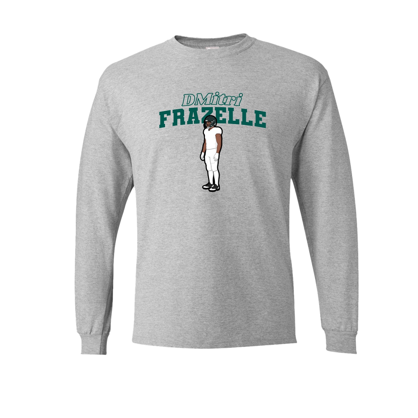 Long Sleeve Tee — Name Arch in Grey