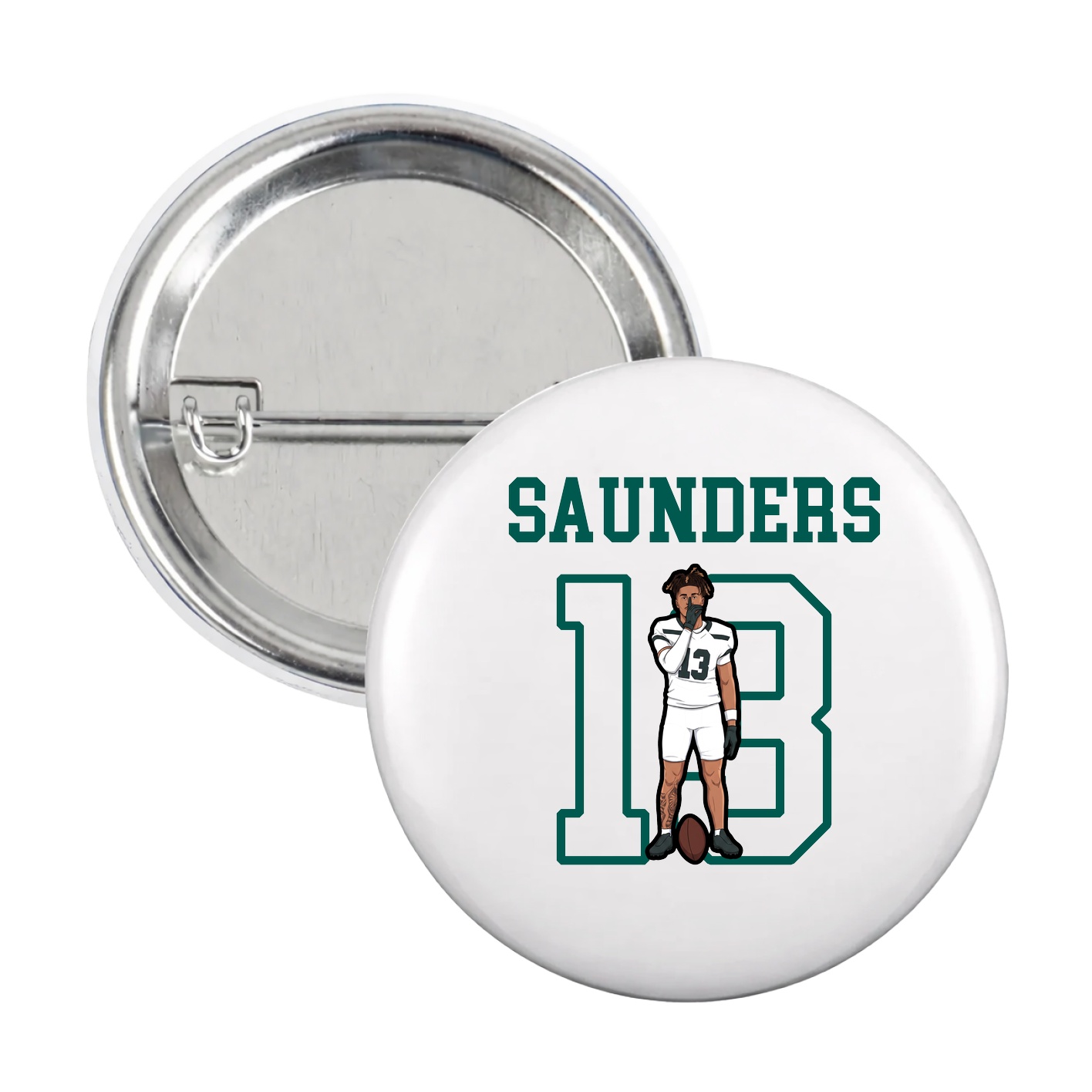 Game Day Button — Shirsey in White