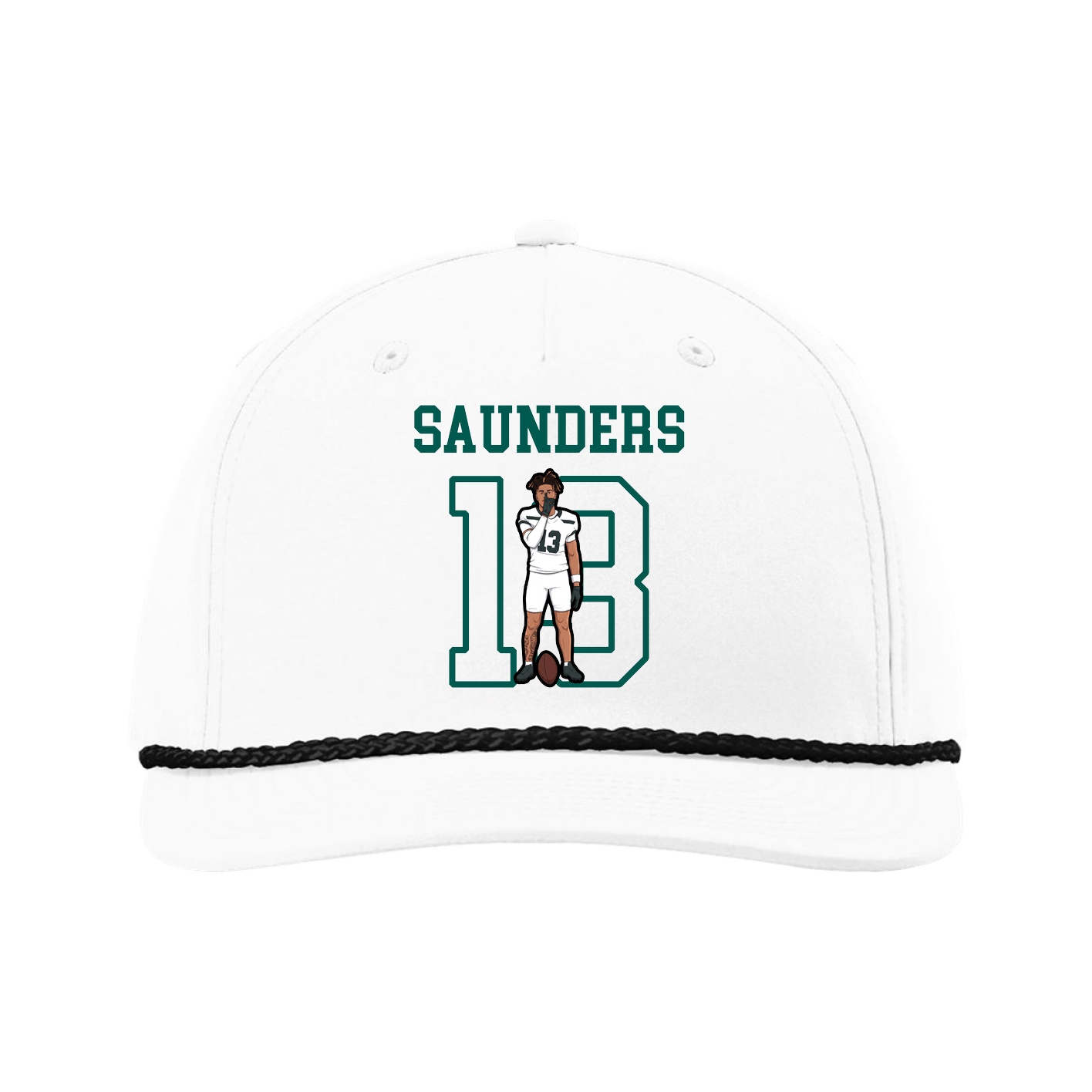 Five-Panel Classic Rope Cap — Shirsey in White