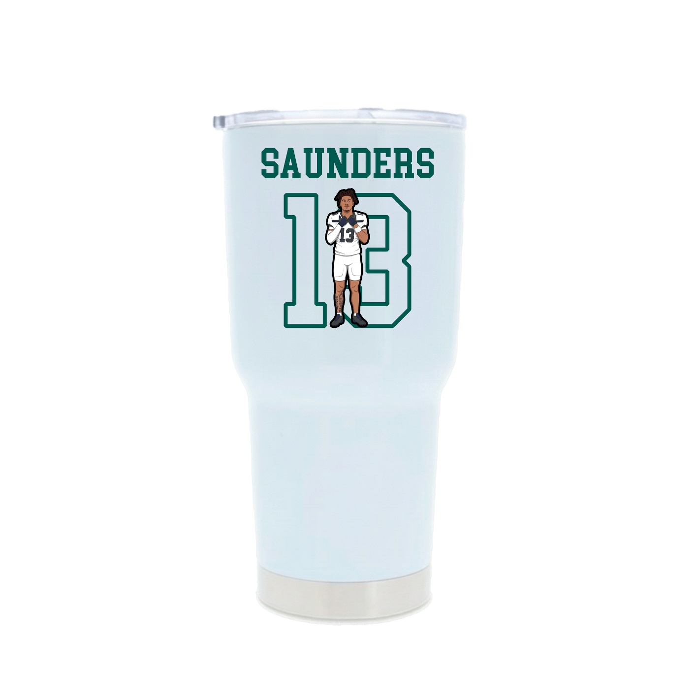 30oz Stainless Steel Tumbler — Shirsey in White