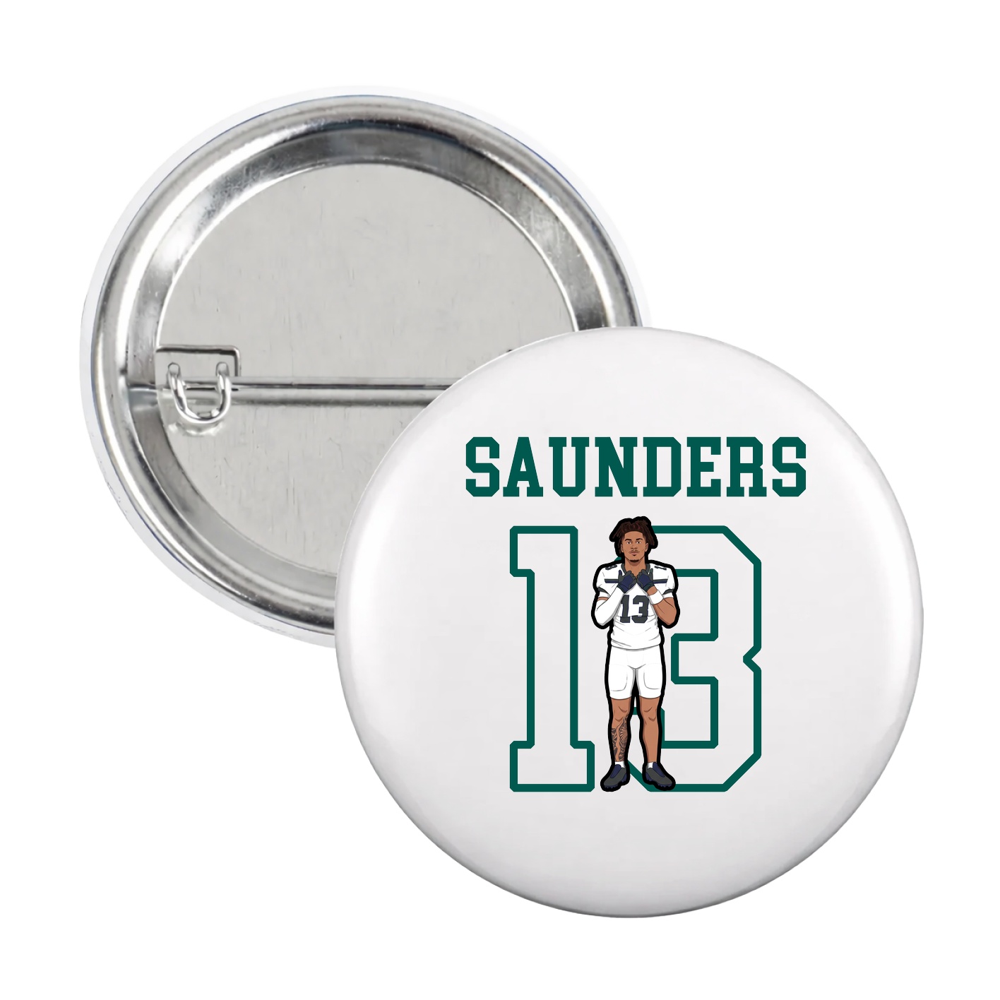 Game Day Button — Shirsey in White