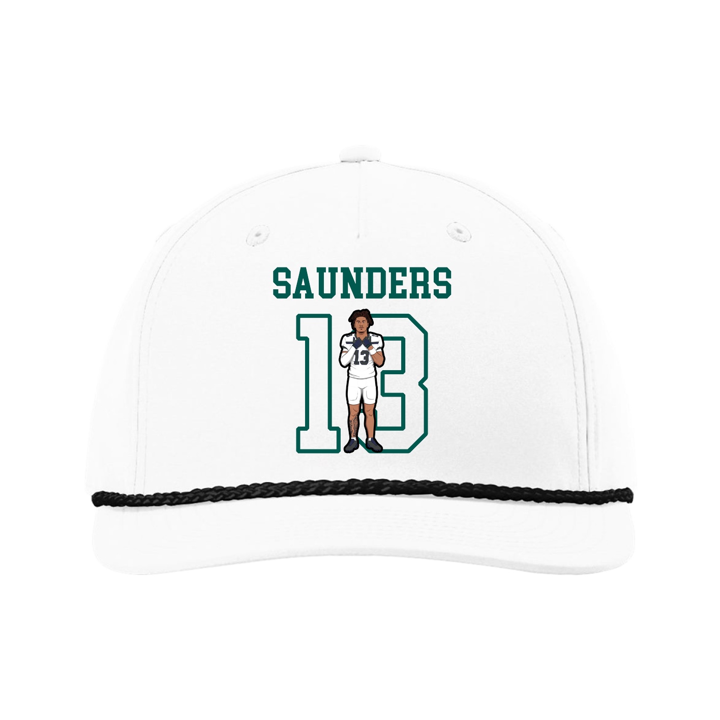 Five-Panel Classic Rope Cap — Shirsey in White