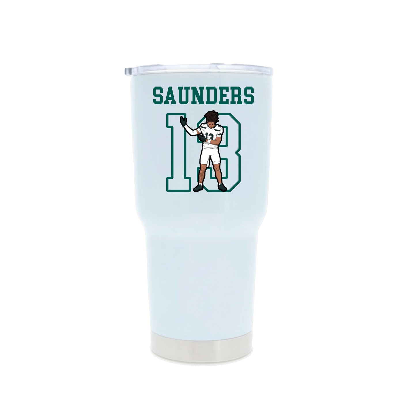 30oz Stainless Steel Tumbler — Shirsey in White