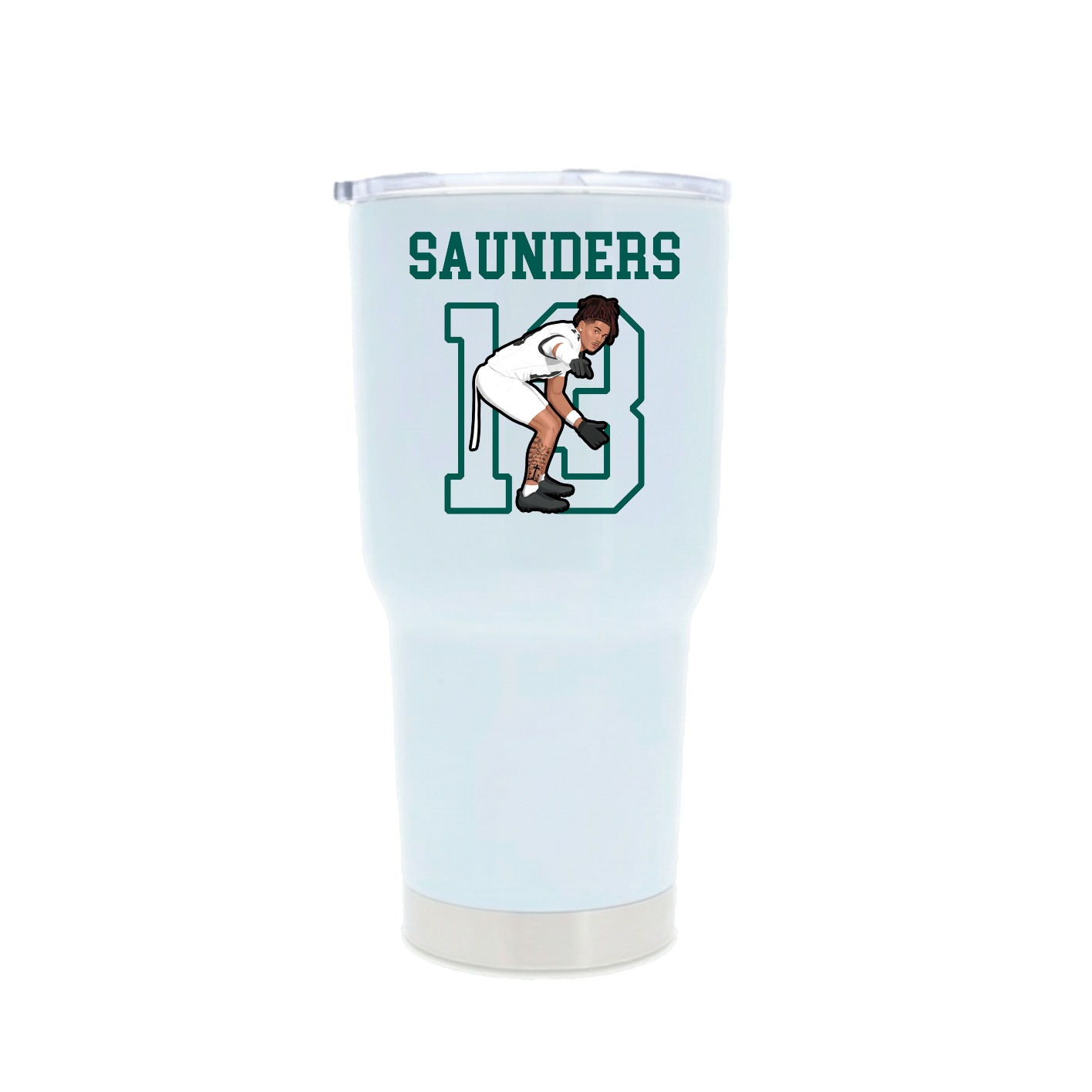 30oz Stainless Steel Tumbler — Shirsey in White