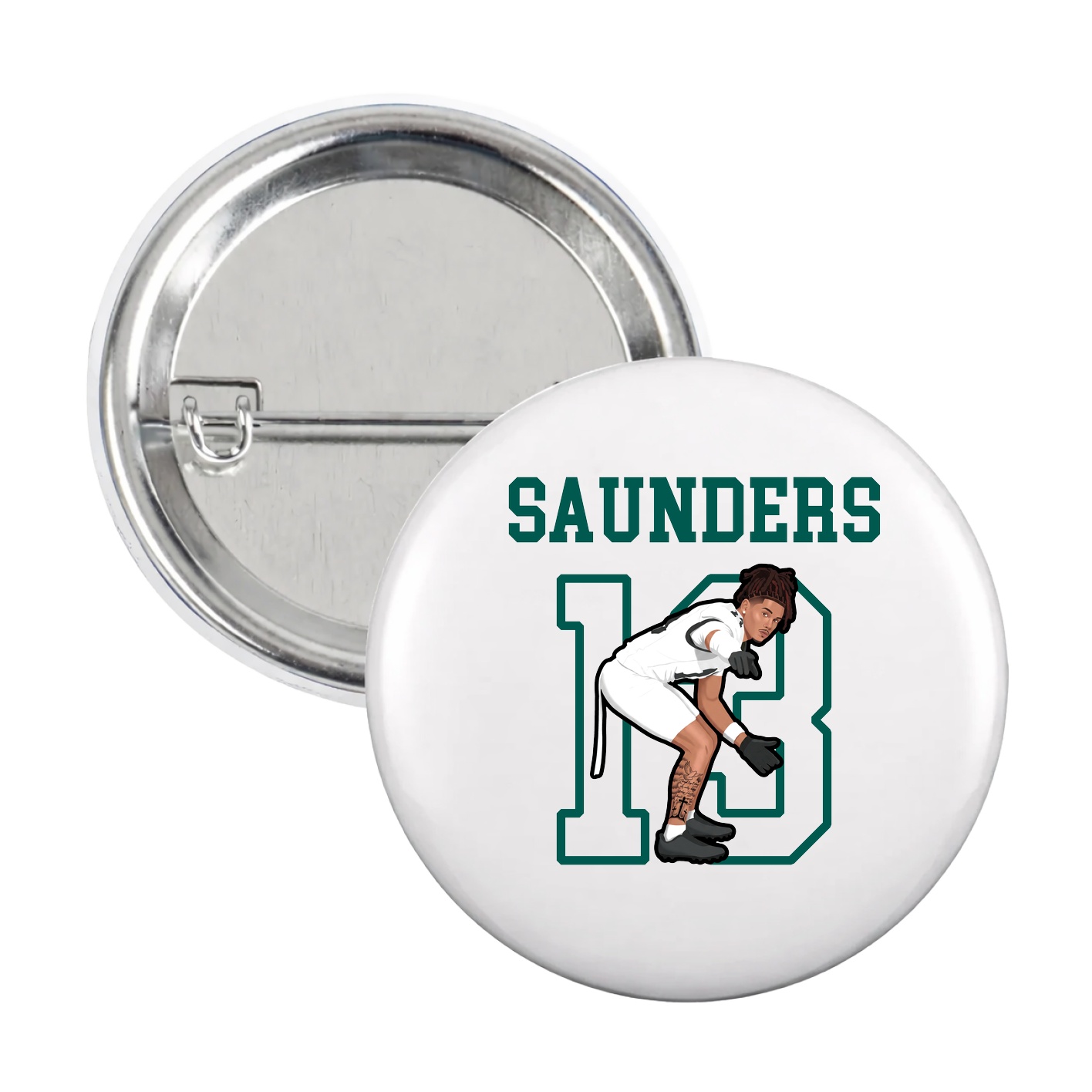 Game Day Button — Shirsey in White