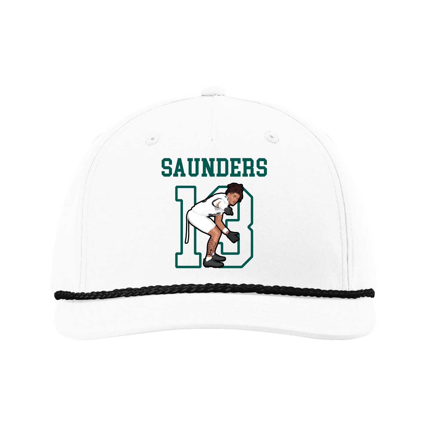 Five-Panel Classic Rope Cap — Shirsey in White