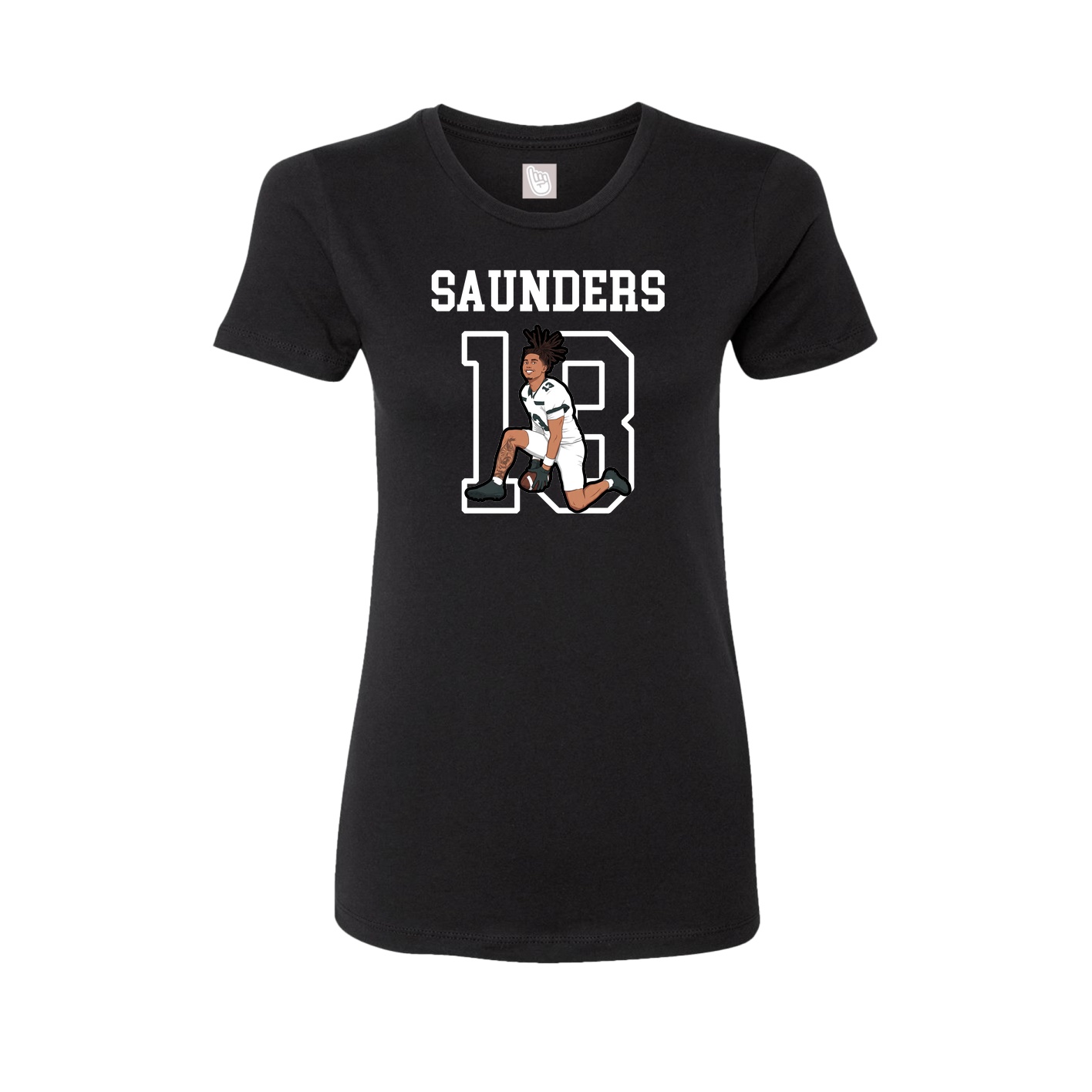 Fitted Women's Tee — Shirsey in Black