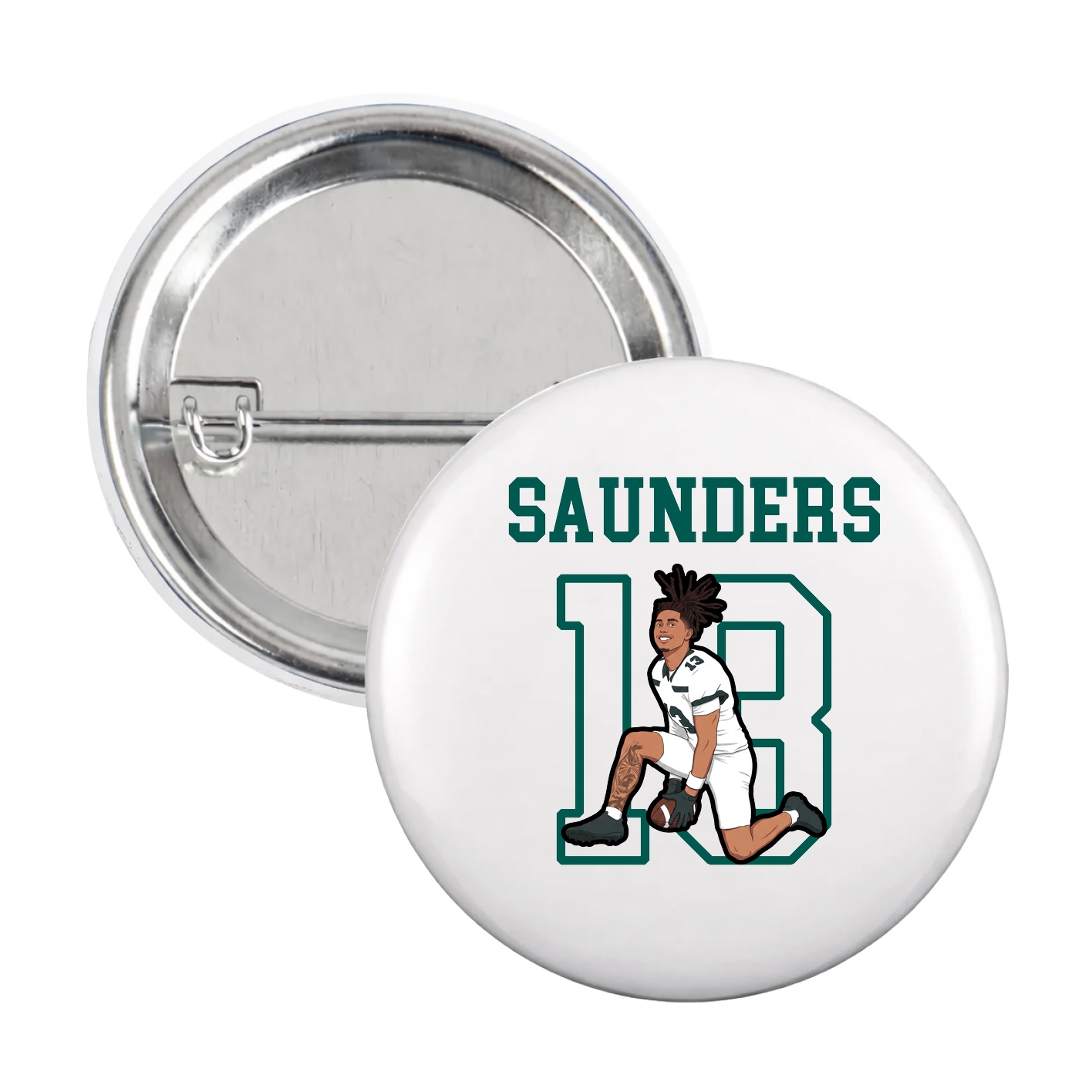 Game Day Button — Shirsey in White
