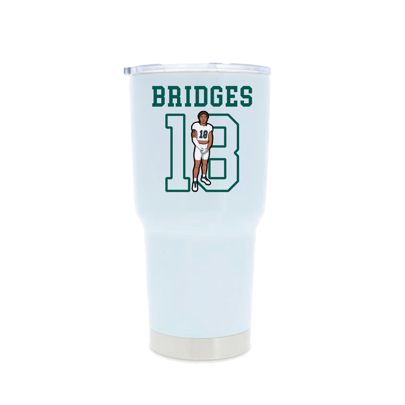 30oz Stainless Steel Tumbler — Shirsey in White