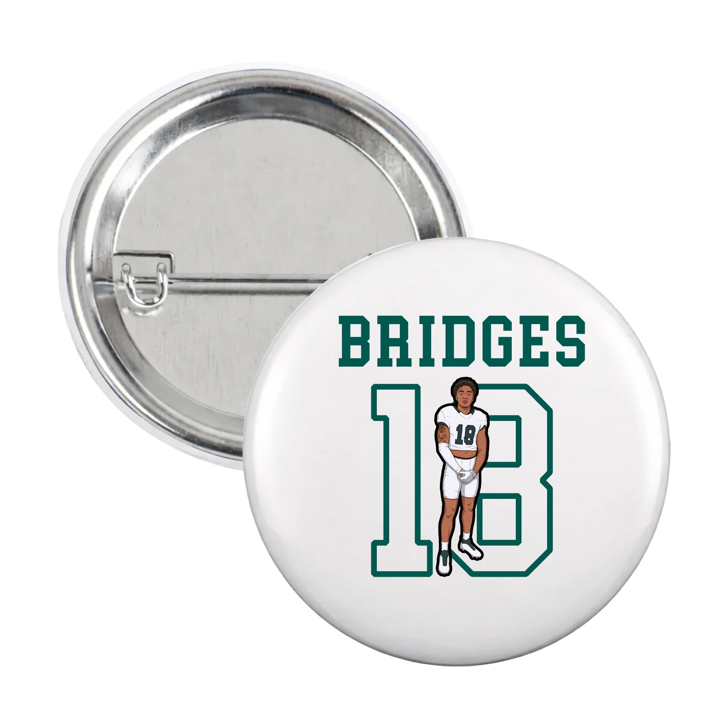 Game Day Button — Shirsey in White