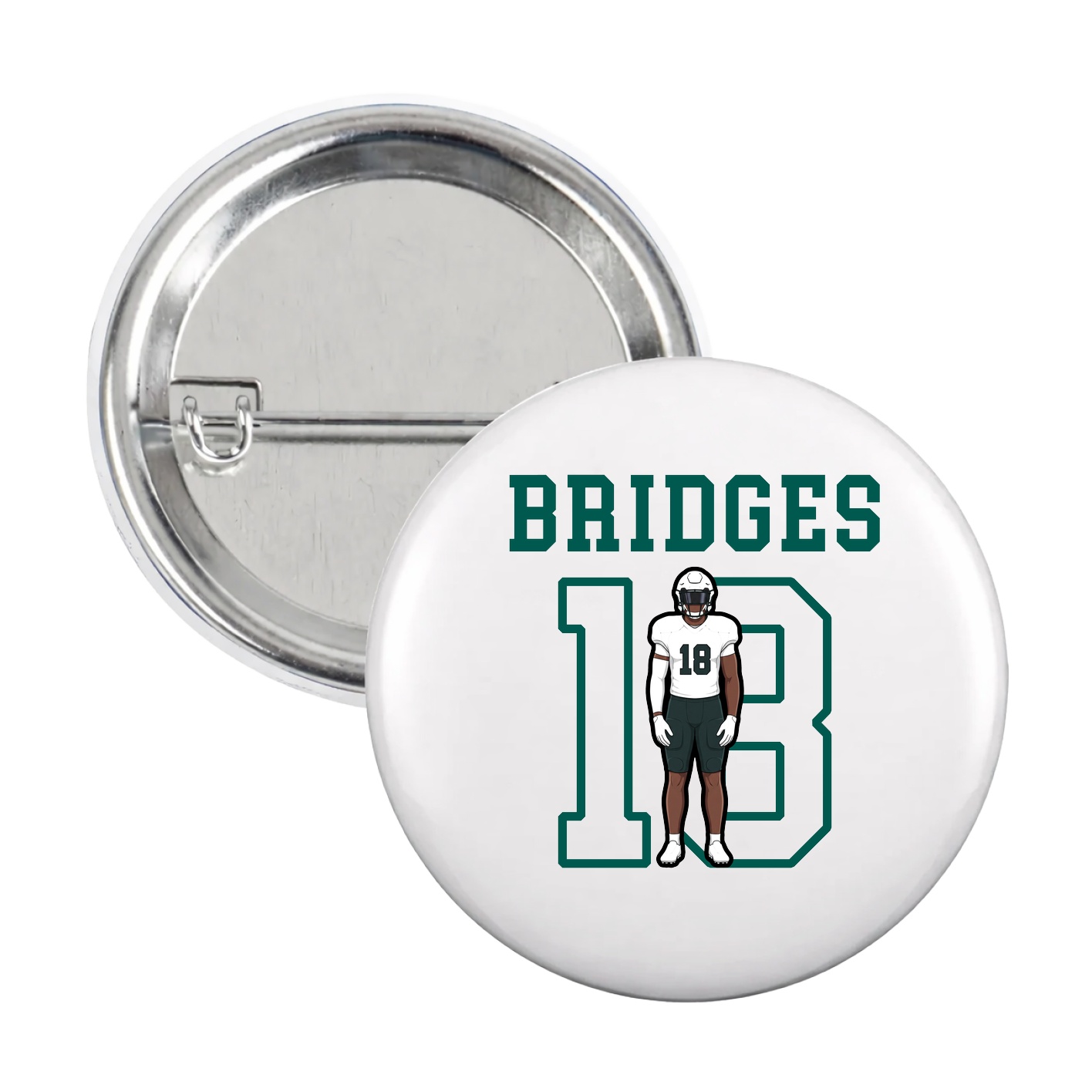 Game Day Button — Shirsey in White