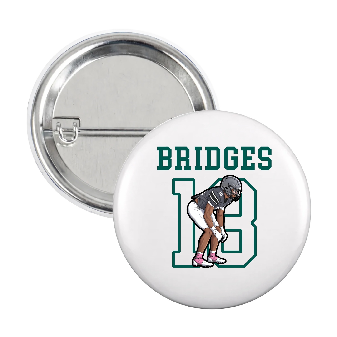 Game Day Button — Shirsey in White