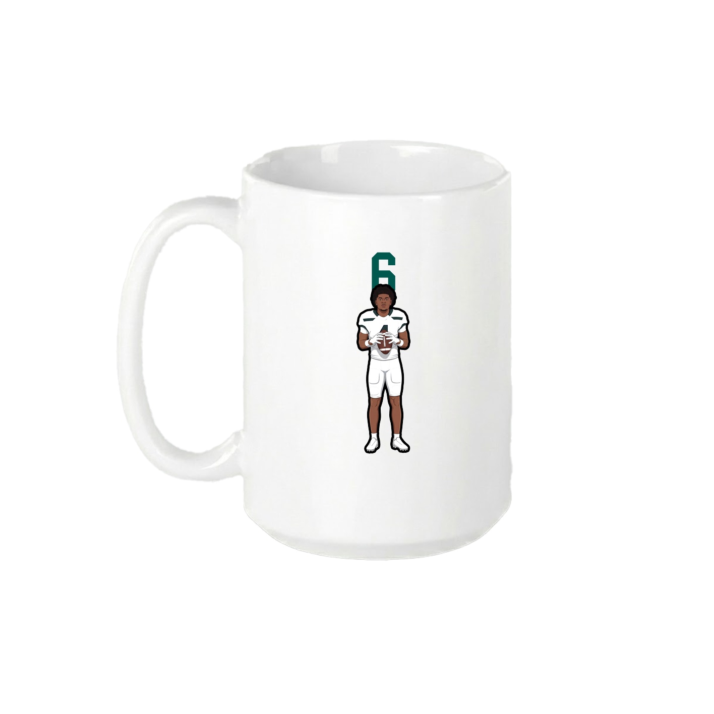 15oz Coffee Mug — Number Top in White