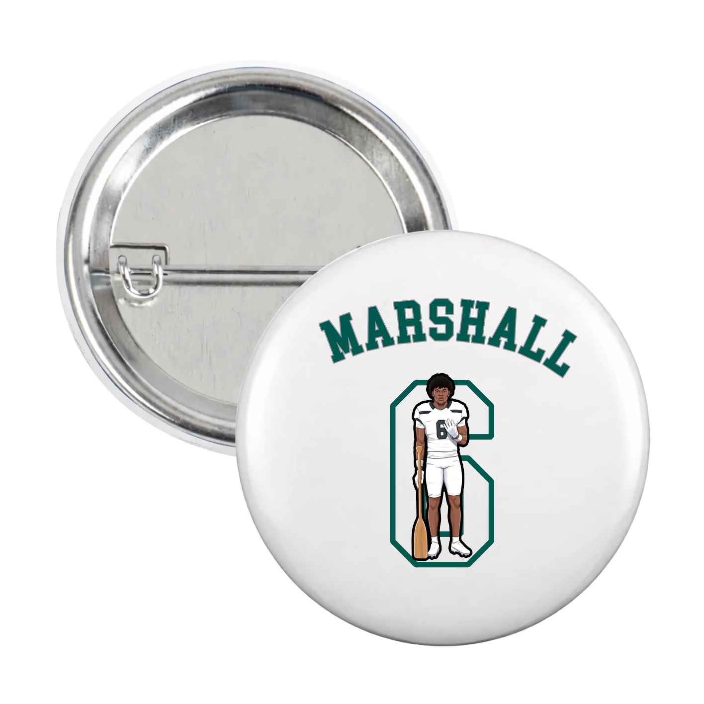 Game Day Button — Shirsey Arch in White