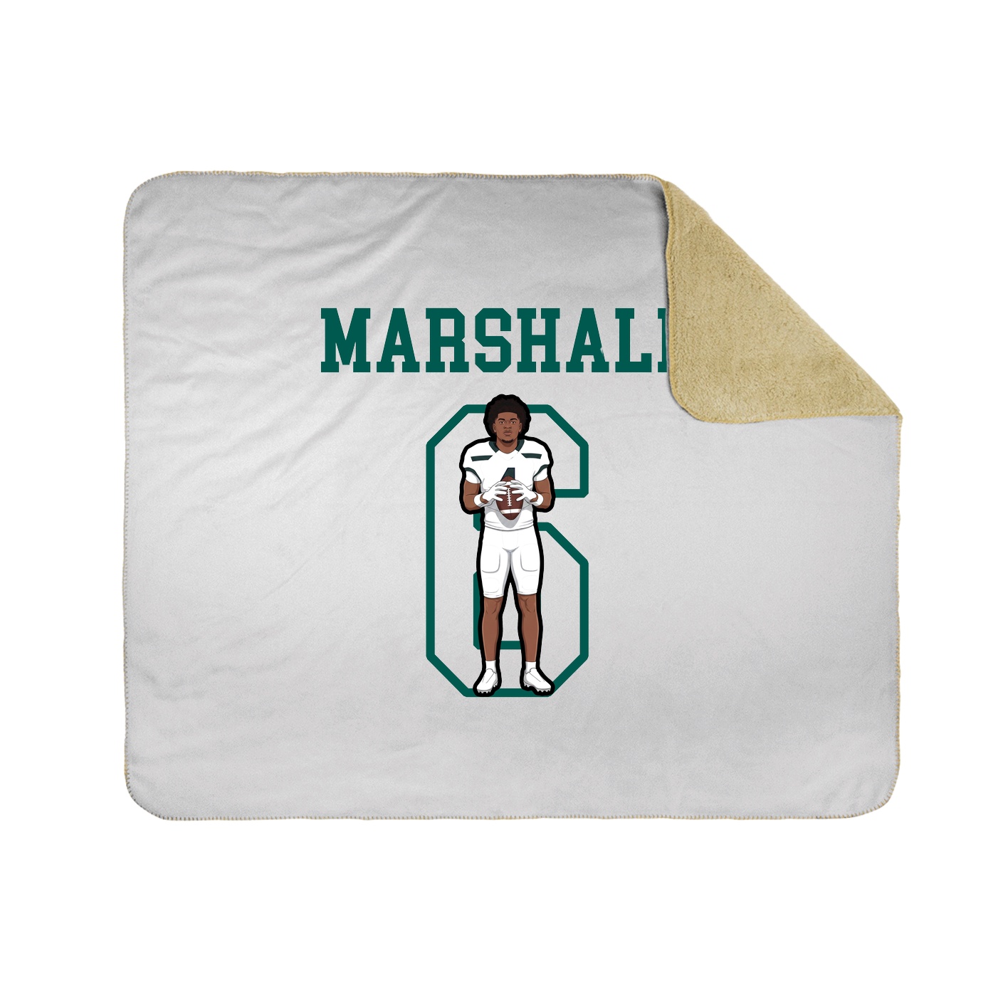 Throw Blanket — Shirsey in White