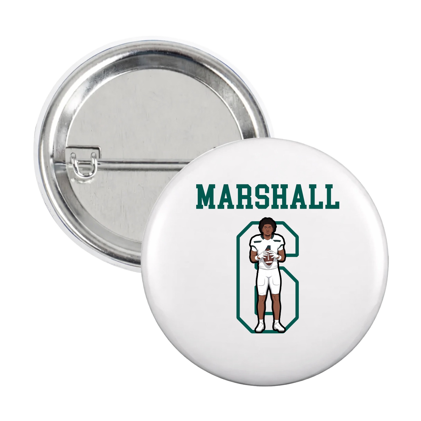 Game Day Button — Shirsey in White