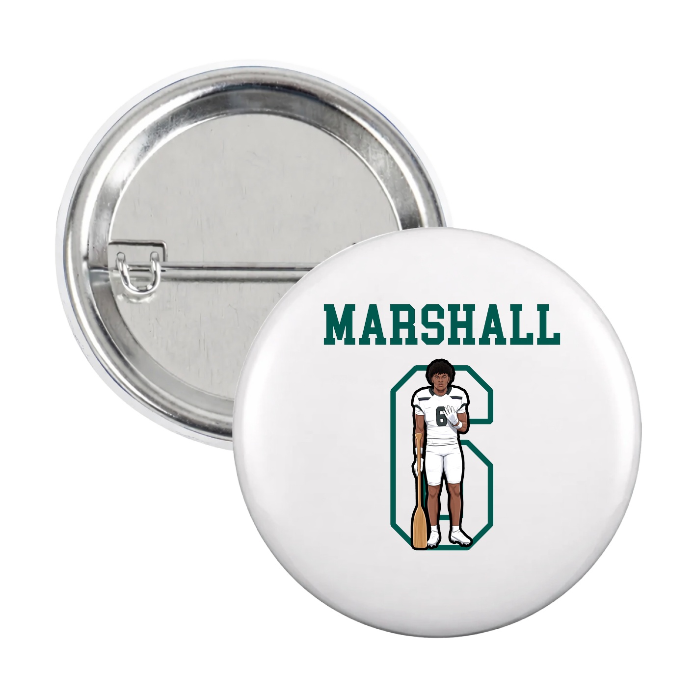Game Day Button — Shirsey in White