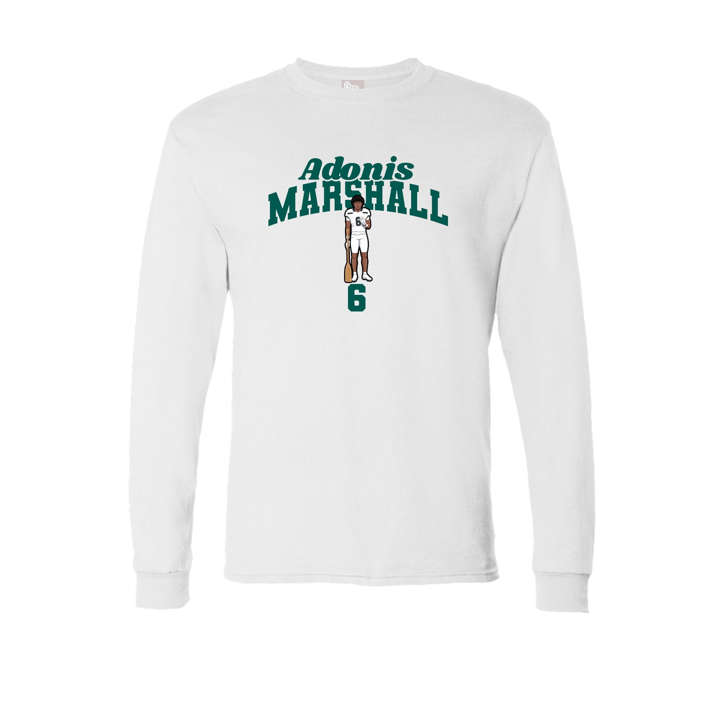 Long Sleeve Tee — Signature Arch in White