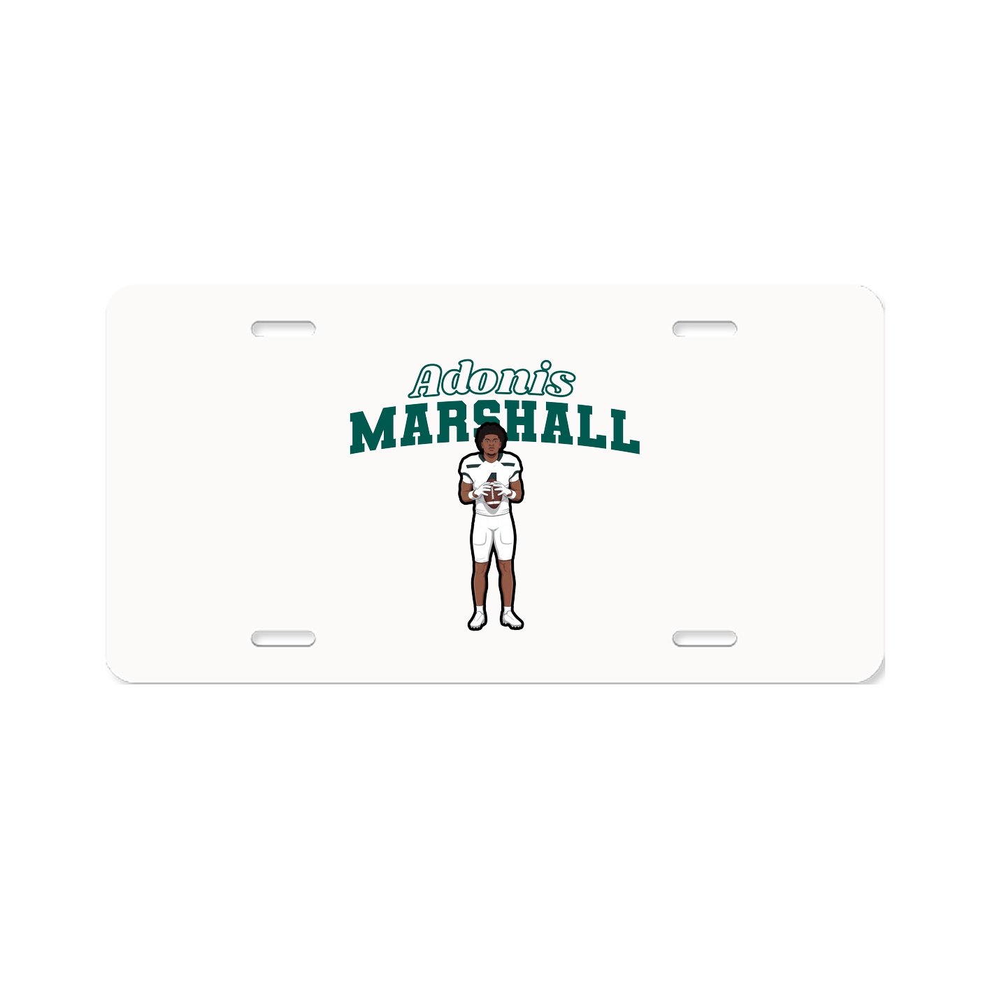License Plate — Name Arch in Classic