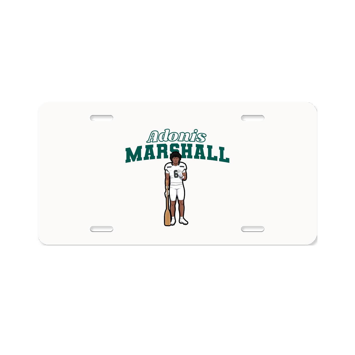 License Plate — Name Arch in Classic