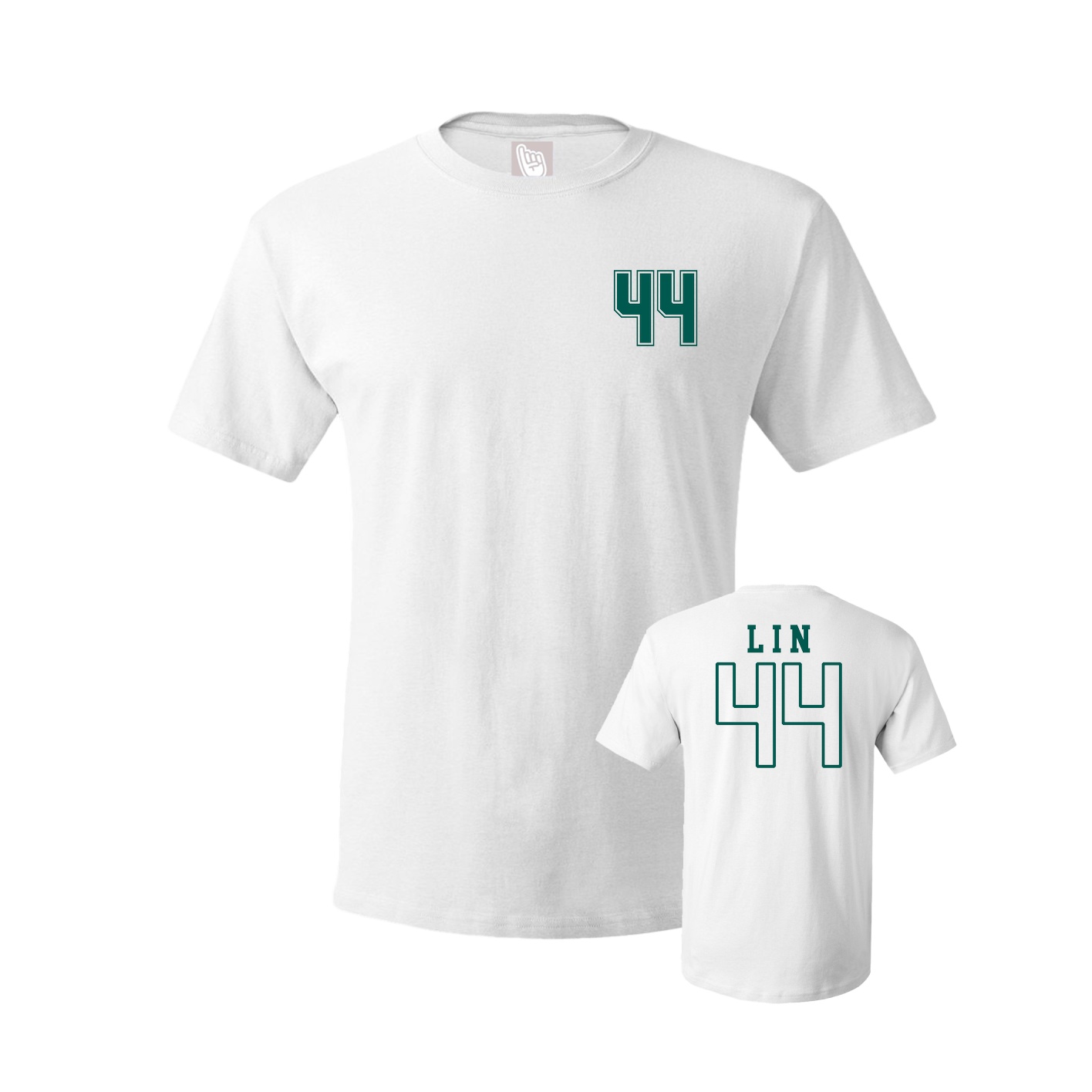 Youth Tee — Chest Back in White