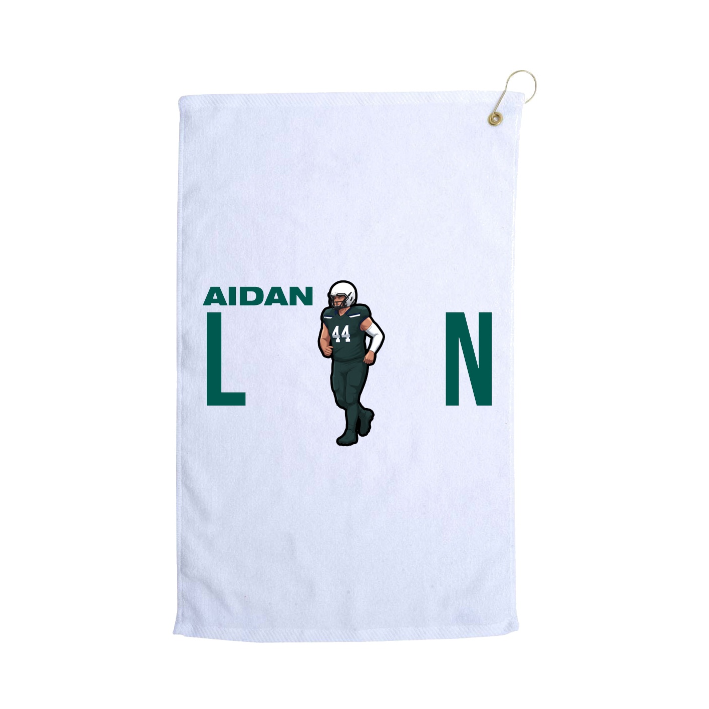 Golf Towel — Player Name in White