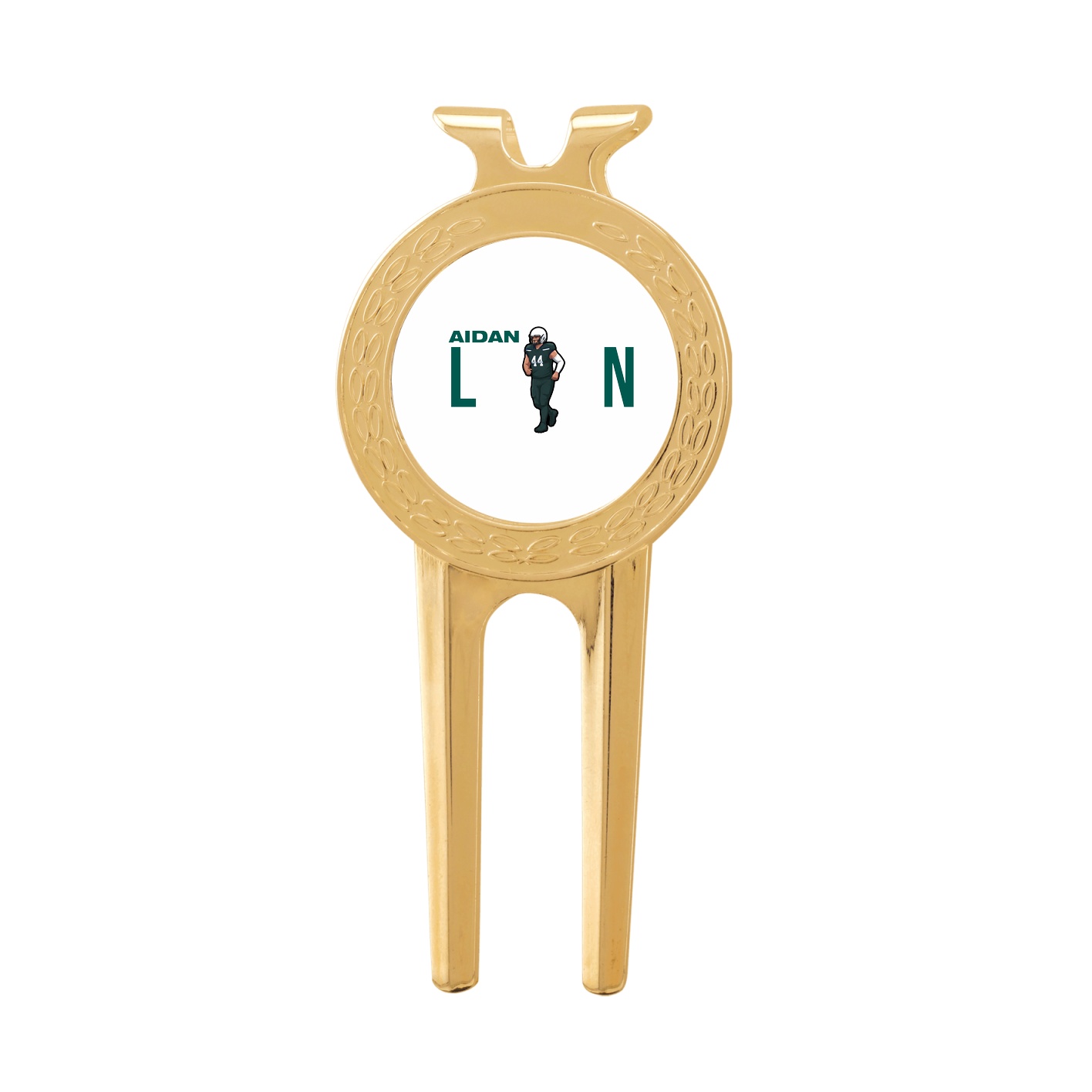 Divot Tool with Ball Marker — Player Name in Classic