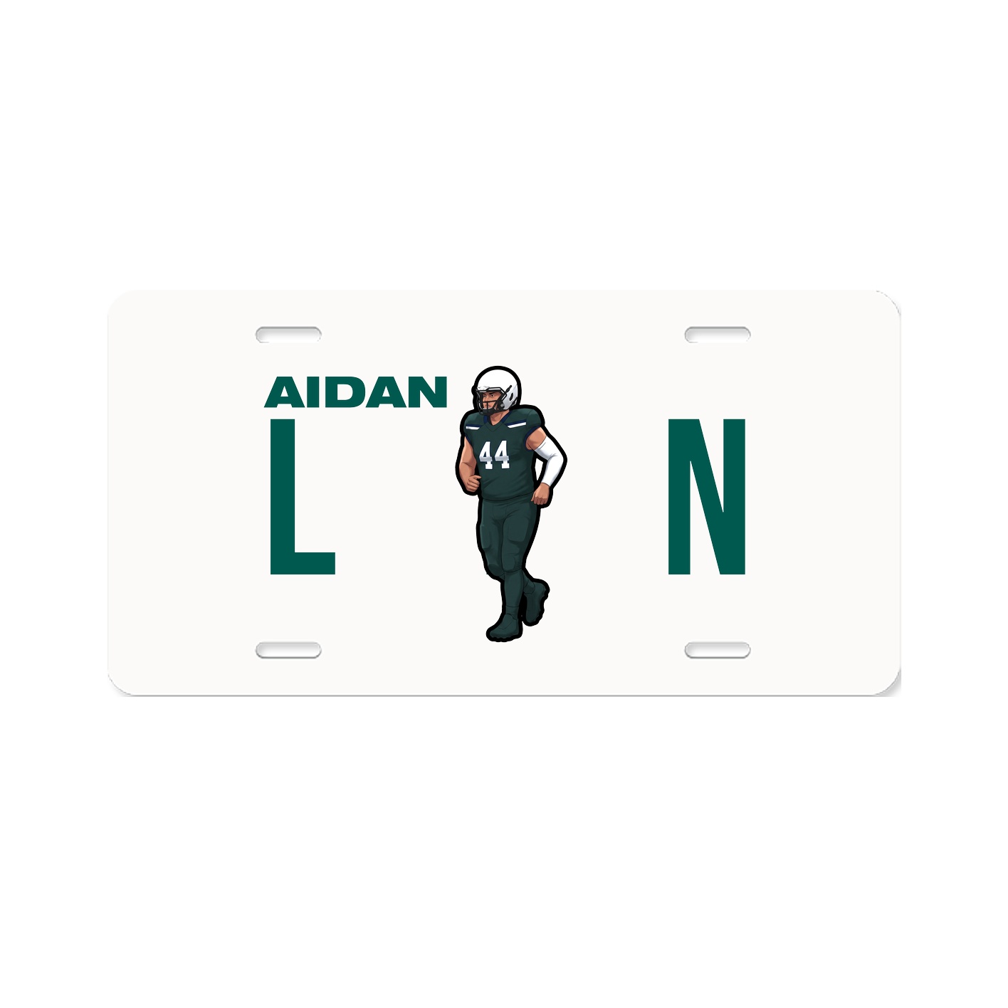 License Plate — Player Name in Classic