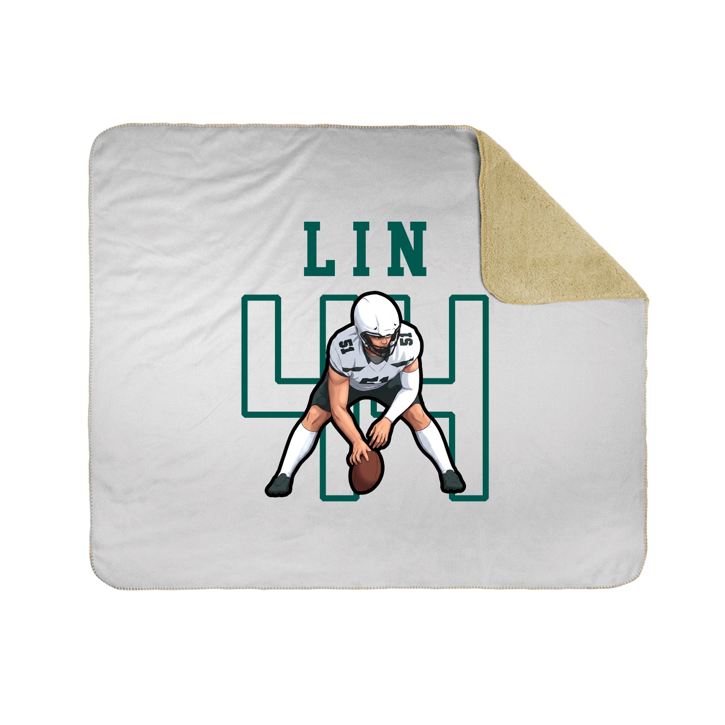Throw Blanket — Shirsey in White