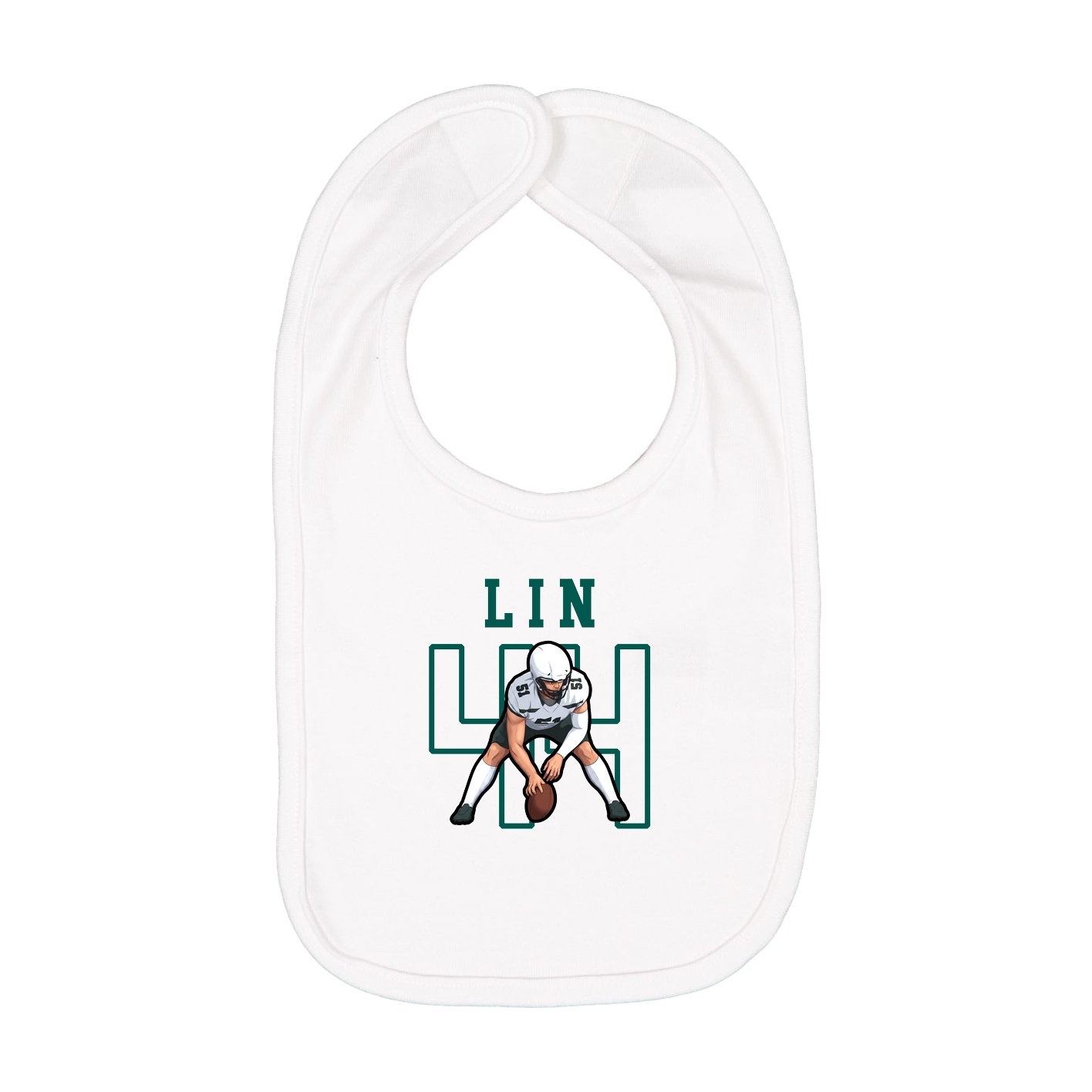Infant Bib — Shirsey in White