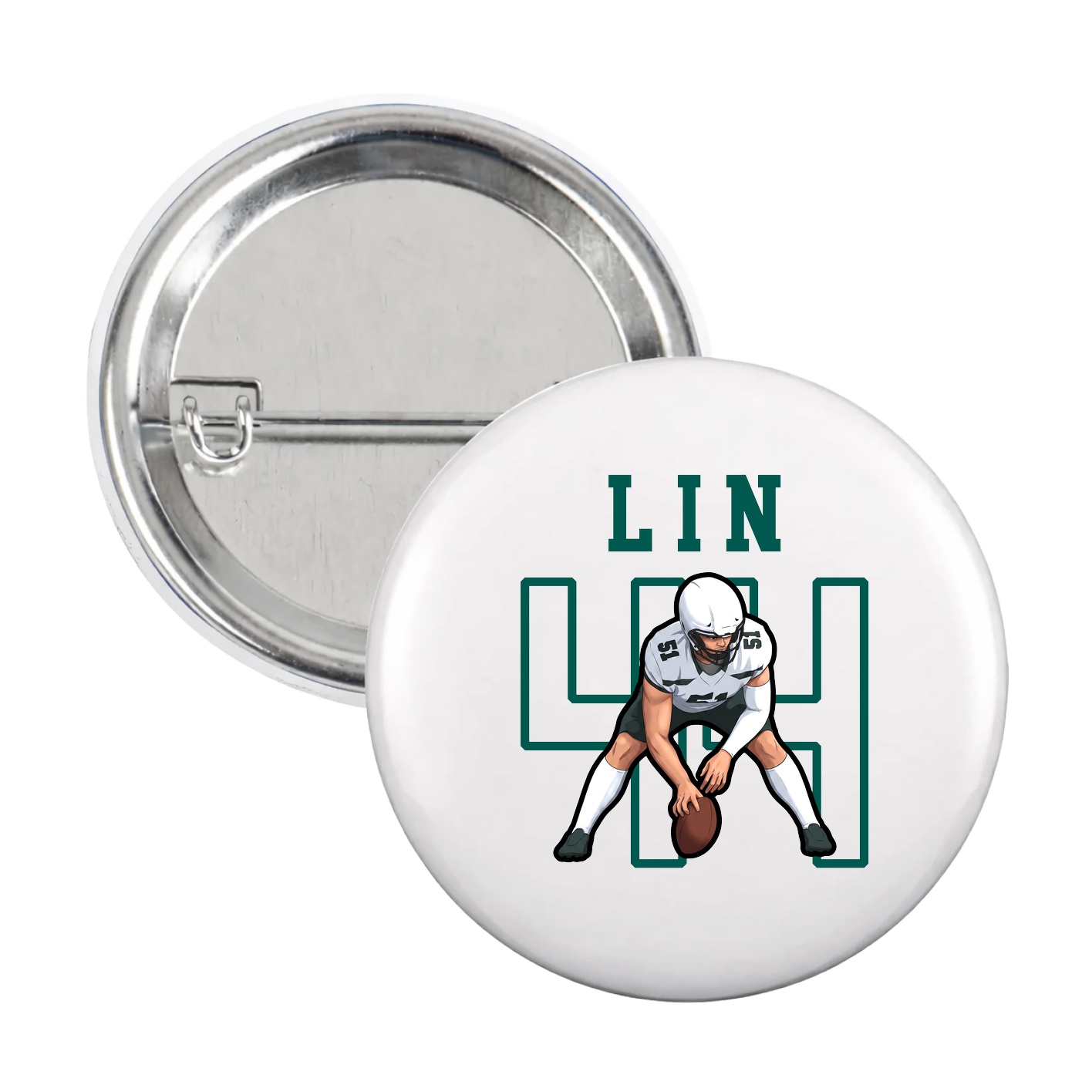 Game Day Button — Shirsey in White