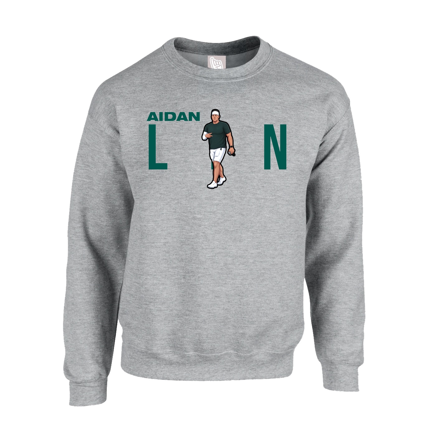 Fleece Crew — Player Name in Grey