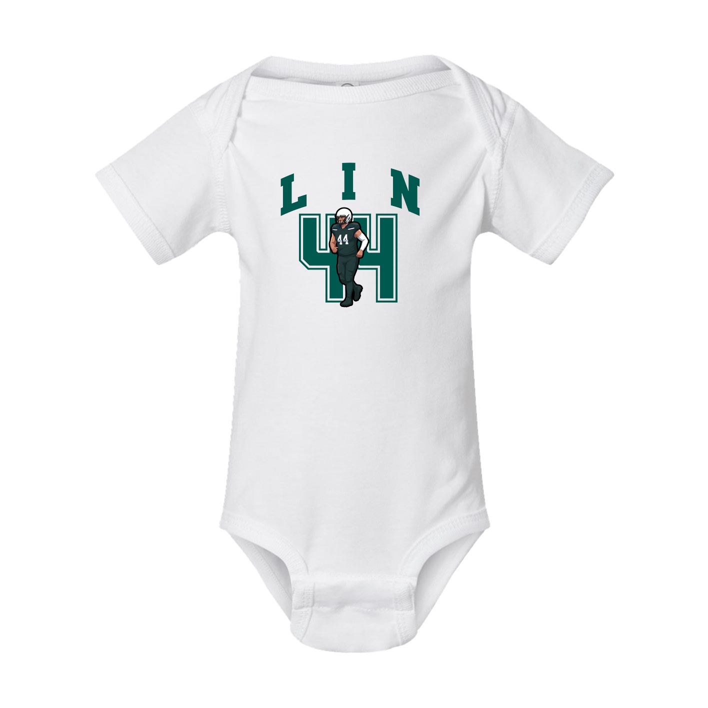 Baby Onesie — Number in White